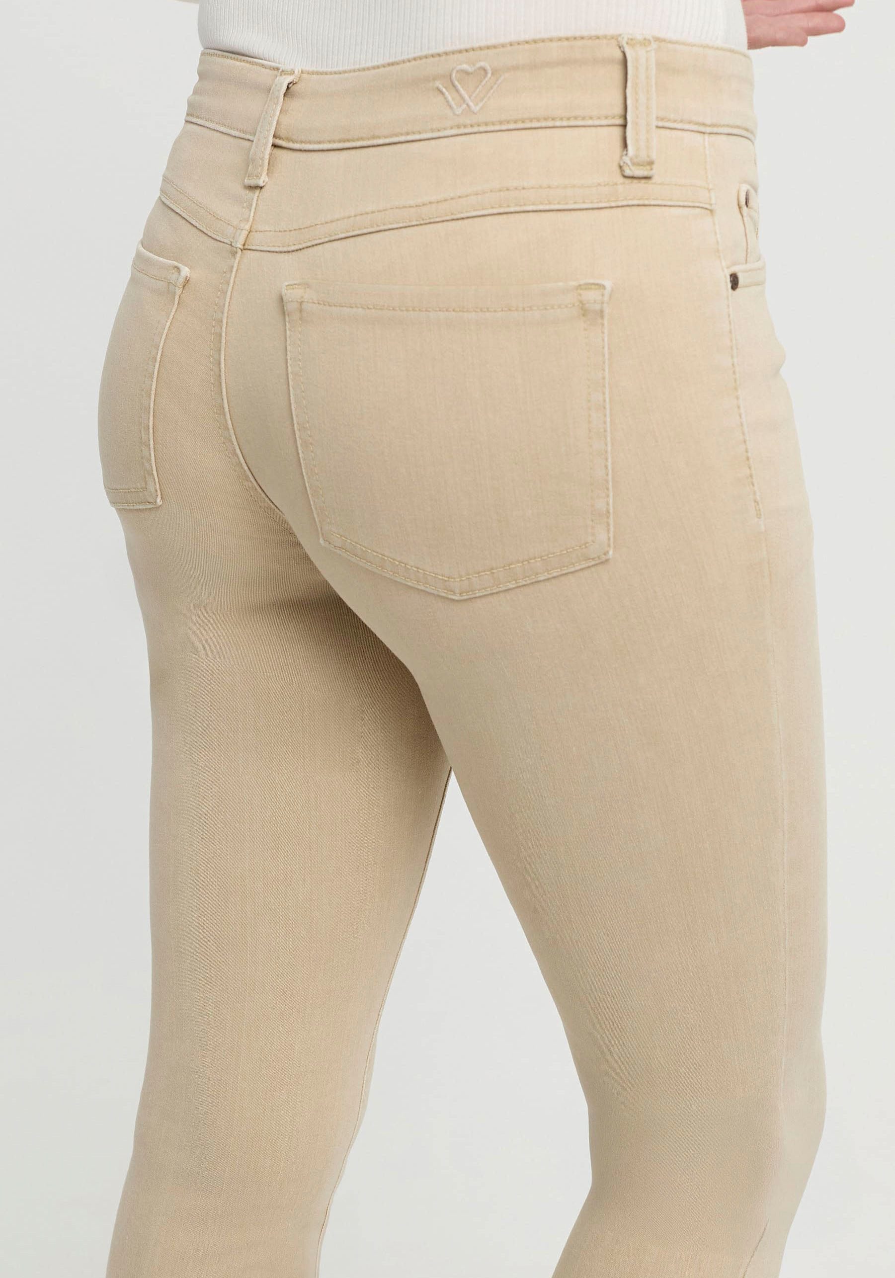 wonderjeans Skinny fit jeans met geborduurd logo