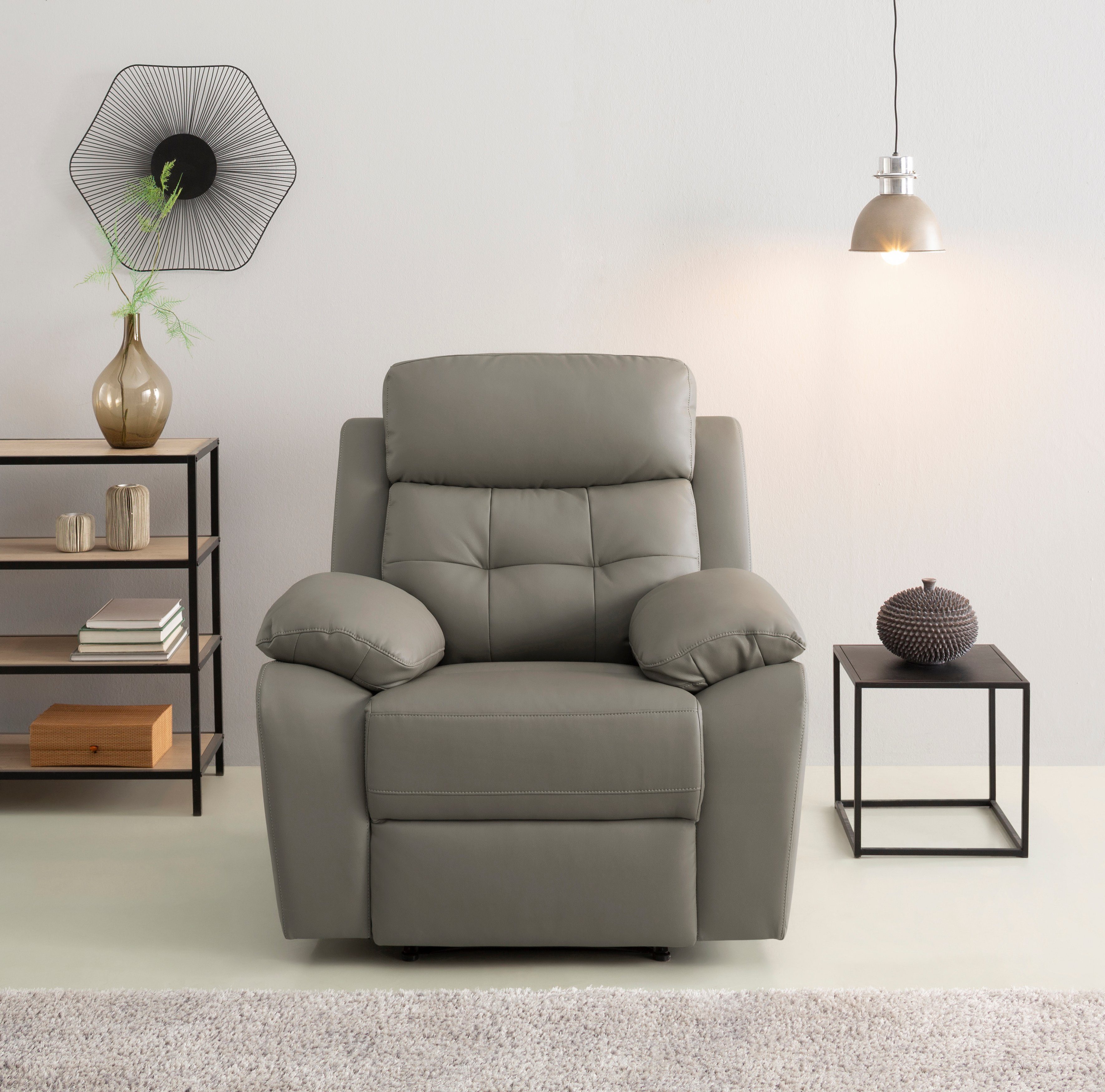 Home affaire Relaxfauteuil Lannilis, fauteuil met slaapfunctie, TV-stoel voor woonkamer