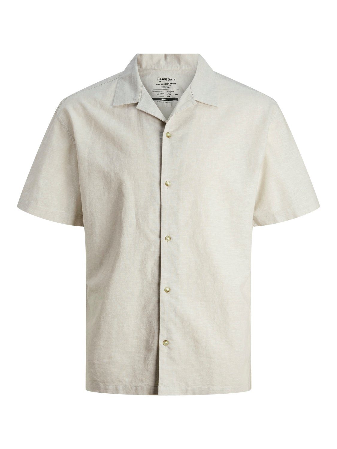 Jack & Jones Overhemd met korte mouwen JJESUMMER RESORT LINEN BLEND SHIRT SS SN