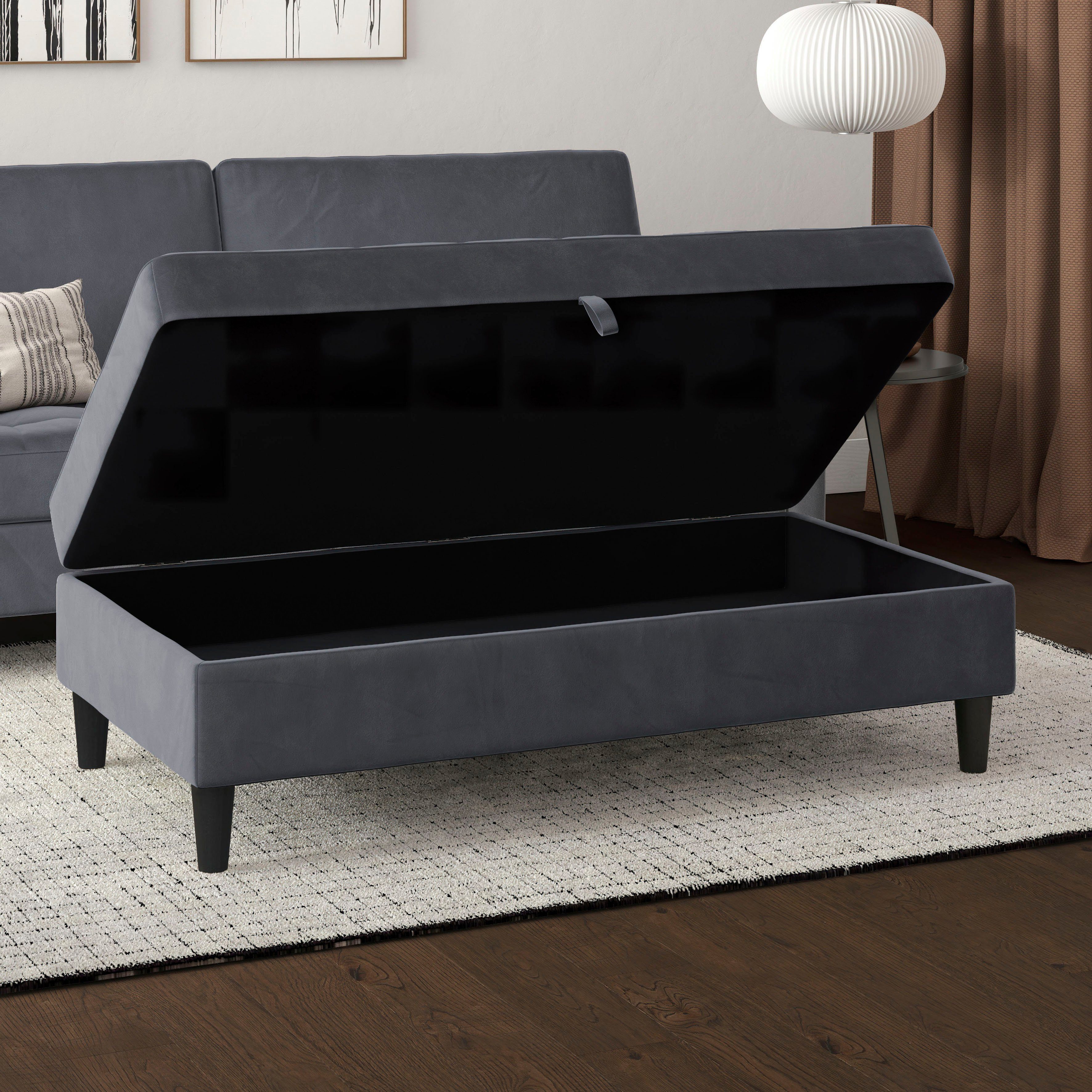 Dorel Home Hocker met bergruimte Presley Hocker met bergruimte, vrij plaatsbaar, zithoogte 43 cm