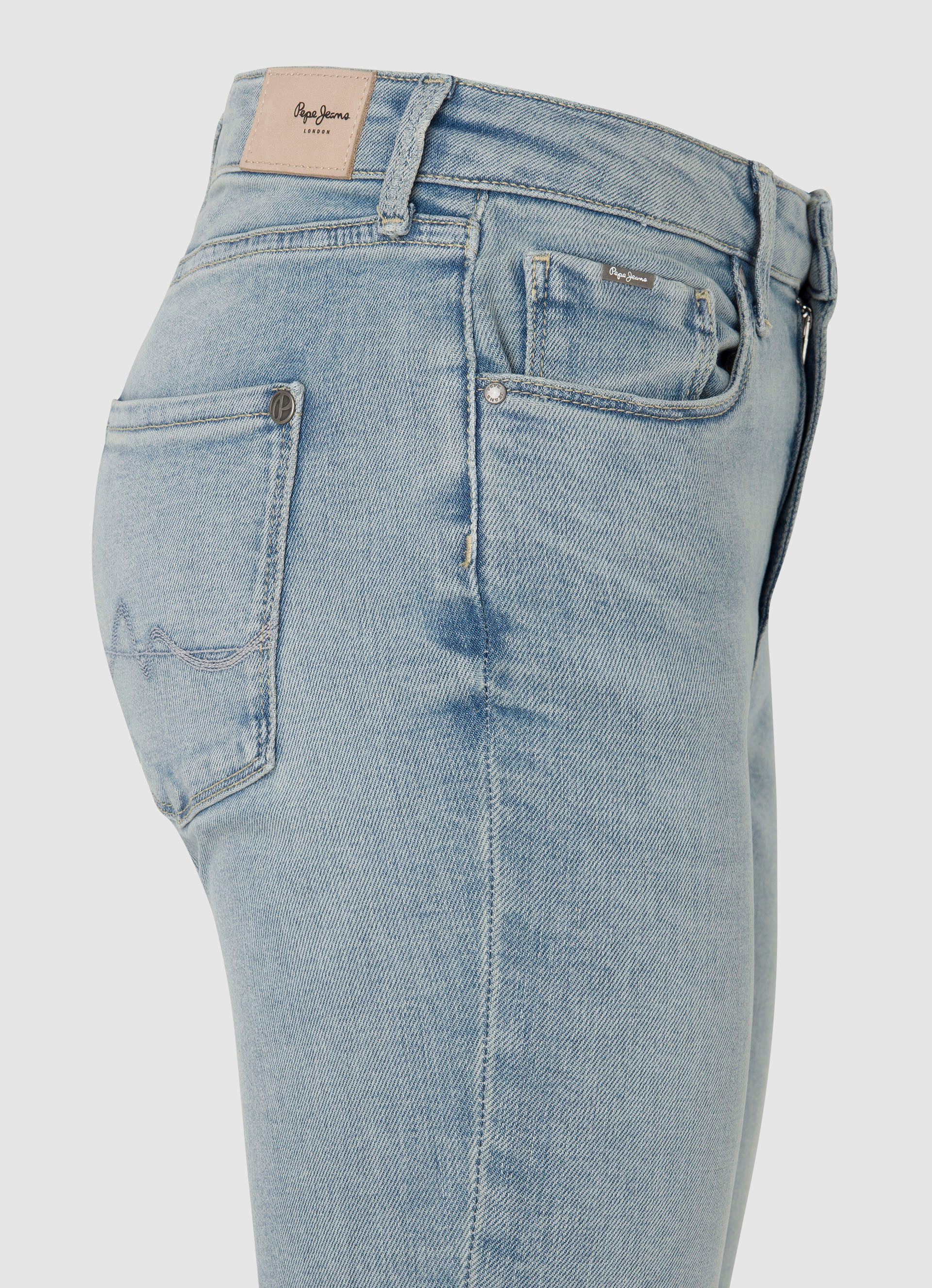 Pepe Jeans Skinny fit jeans in gebruikte look