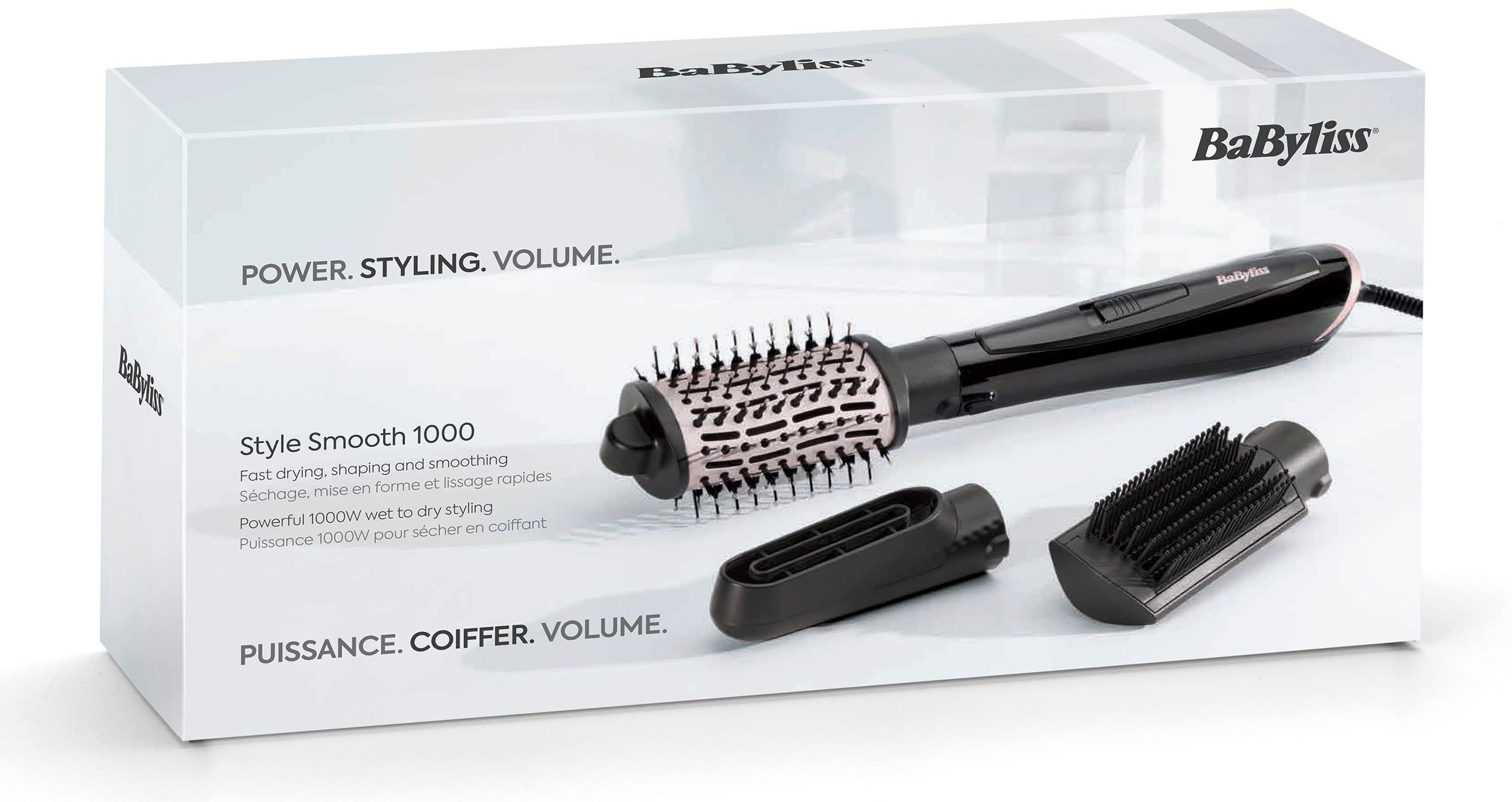 Babyliss Warme lucht borstel Style Smooth 1000 AS128E