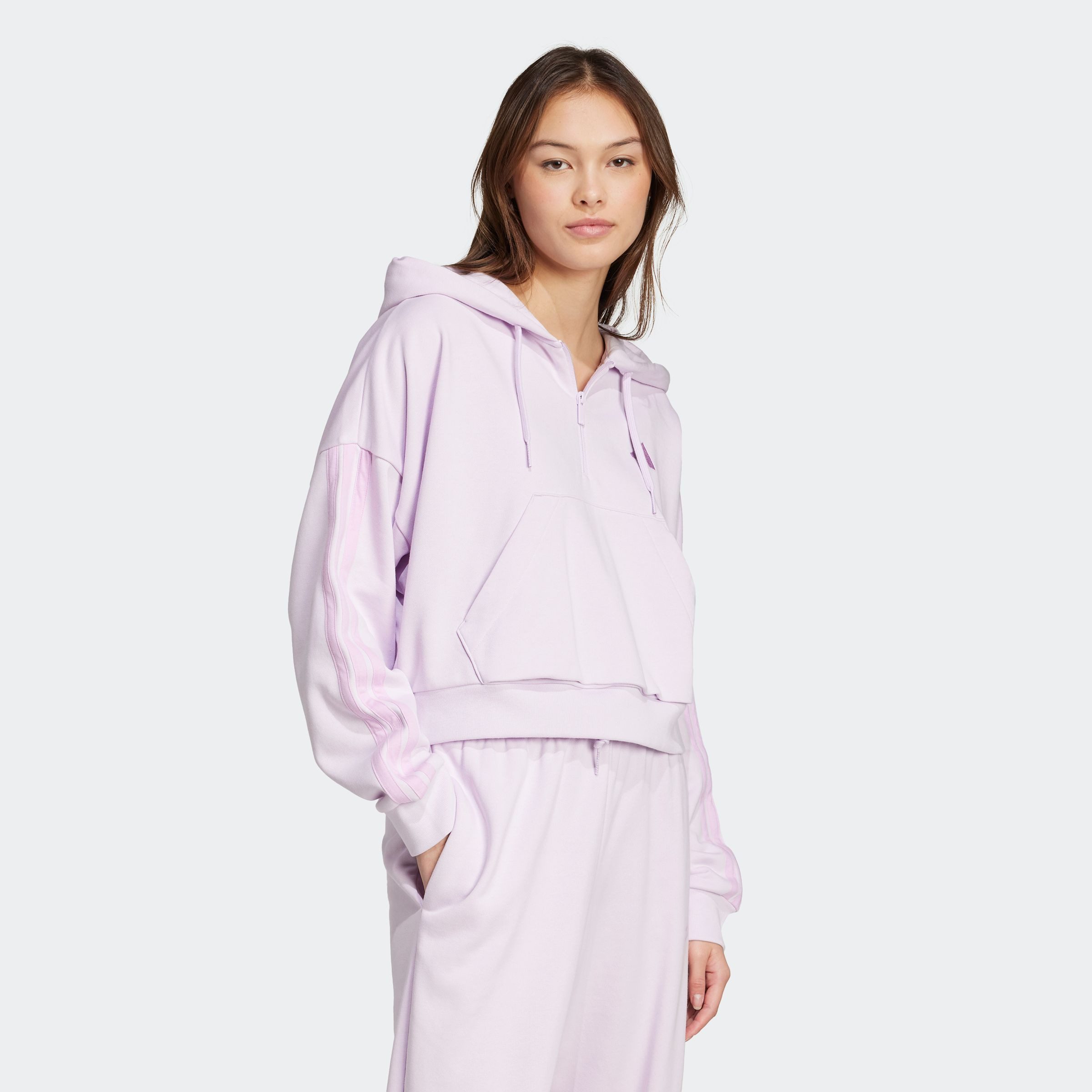 adidas Sportswear Hoodie W 3S FT QZ HD