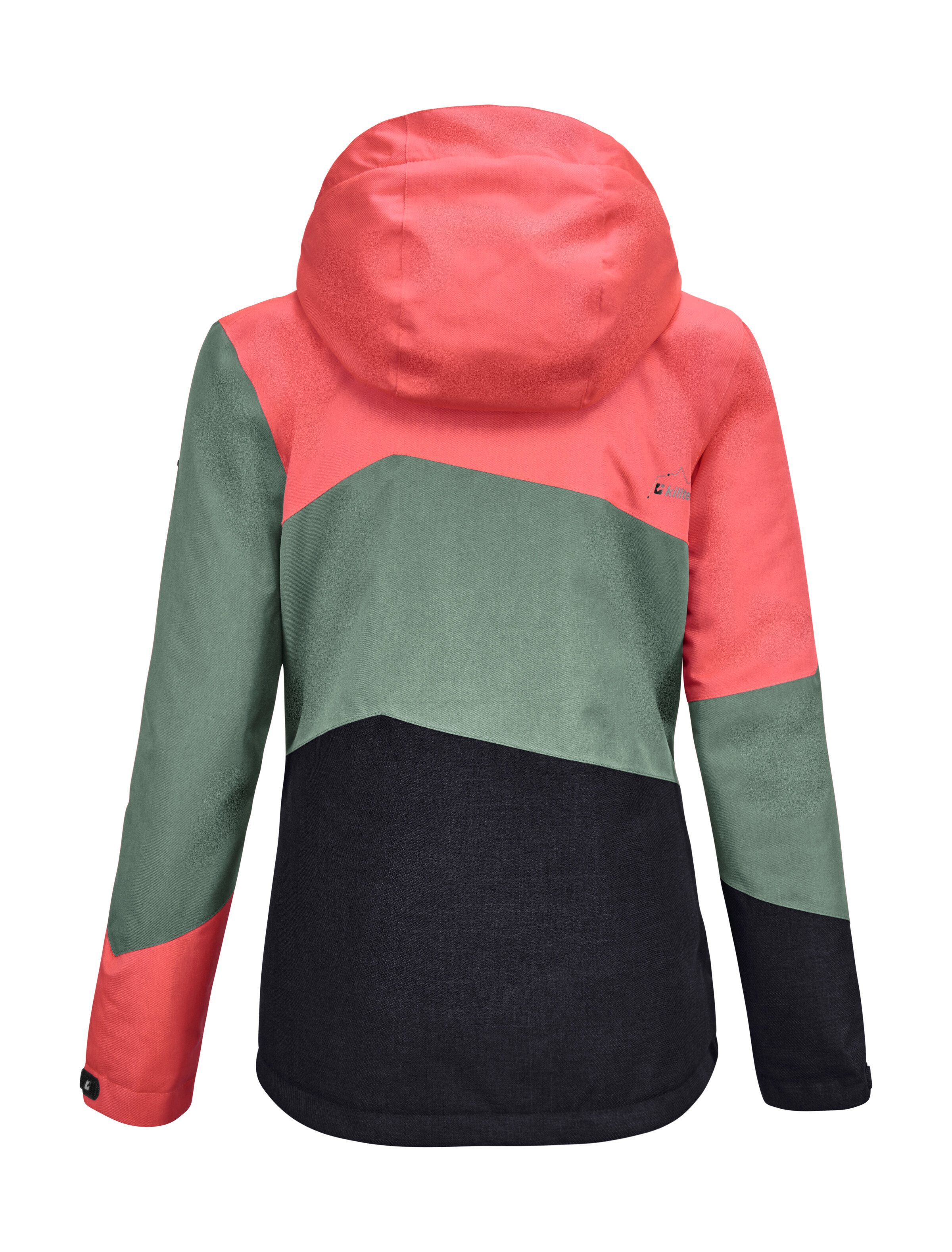 Killtec Outdoorjack Lynge GRLS JCKT B Waterdichte winterjas met capuchon, fleece, verstelbare mouwen