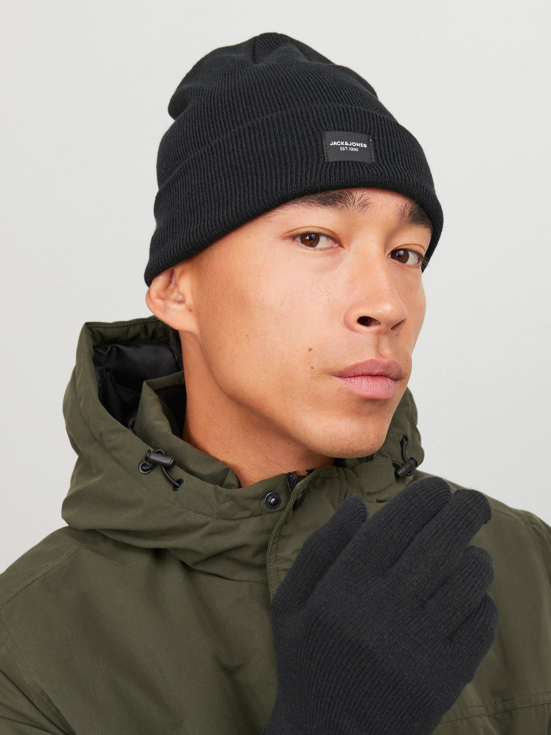 Jack & Jones Gebreide muts JACBEANIE & GLOVE KNIT GIFTBOX (set 2 stuks)