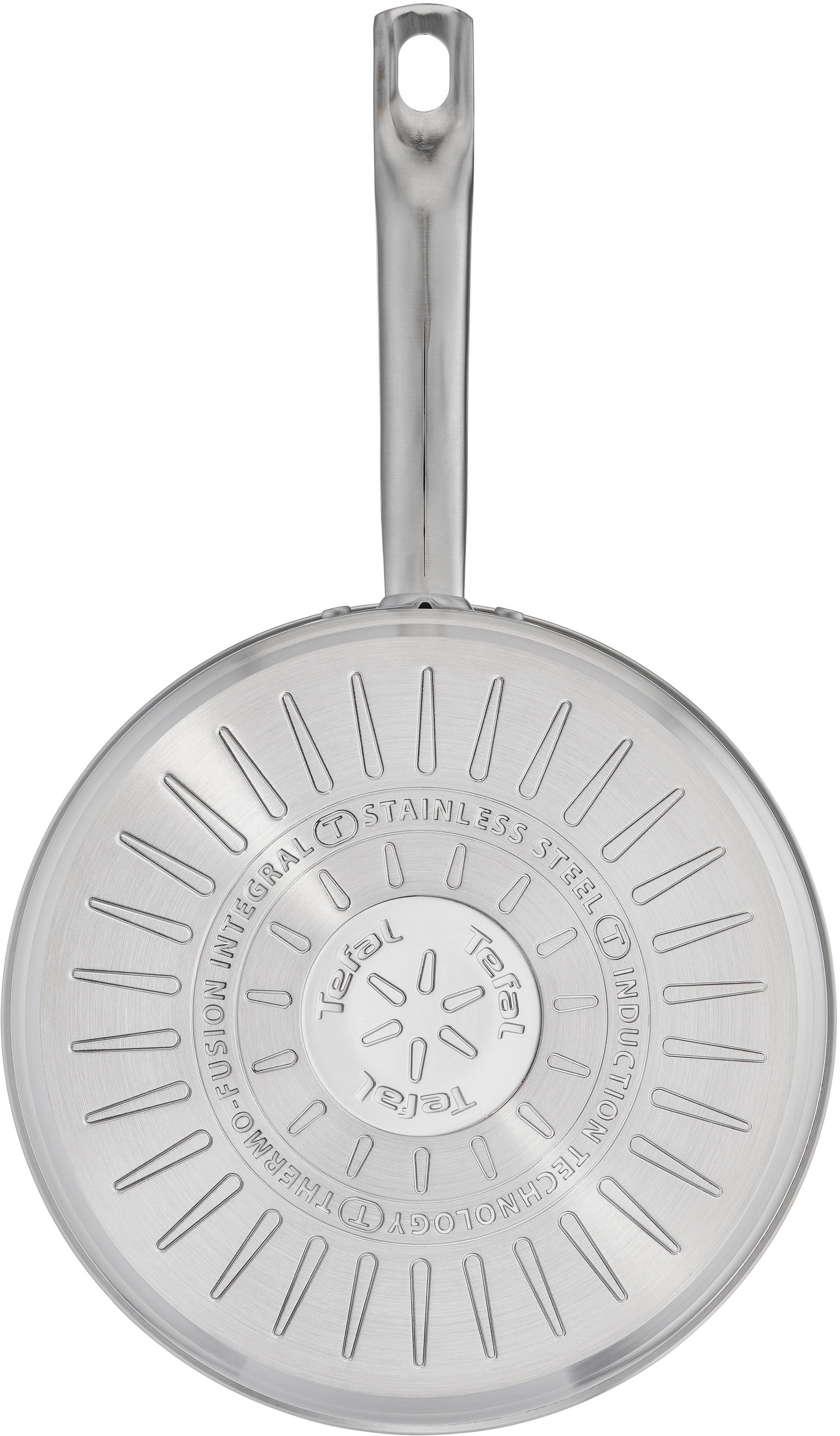 Tefal Hapjespan Virtuoso, Inductie, Ø 24 cm met deksel, premium roestvrij staal, titanium anti-aanbakverzegeling