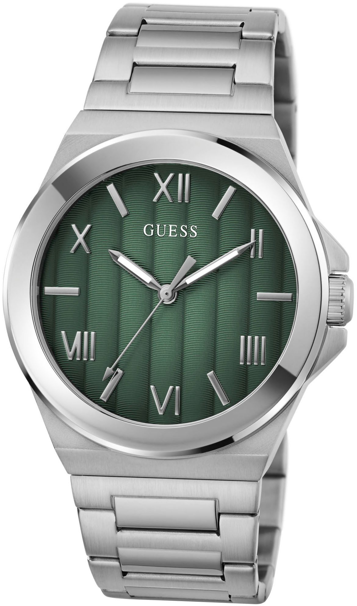 Guess Kwartshorloge Vinyl Horloge, herenhorloge, stalen band, mineraalglas, analoog