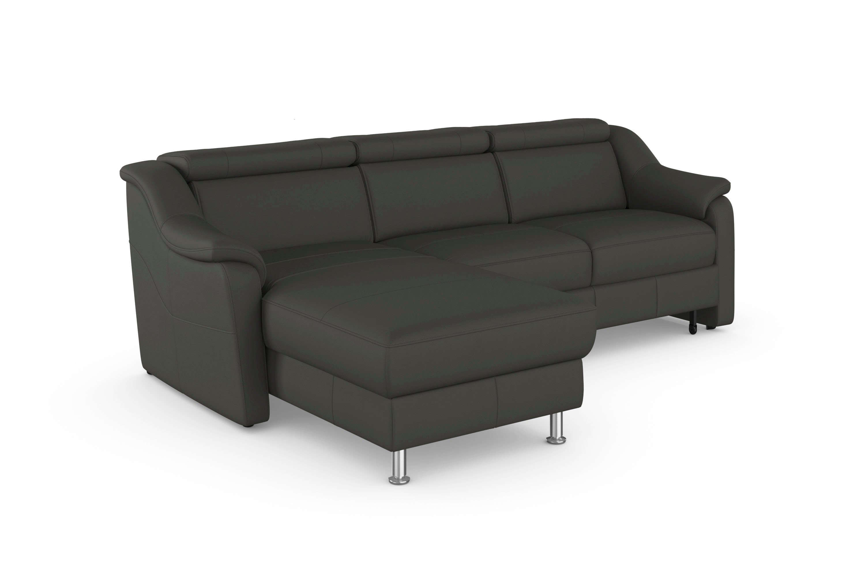 sit&more Hoekbank Freetown L-vorm met verstelbare hoofdsteun en comfortabele binnenvering