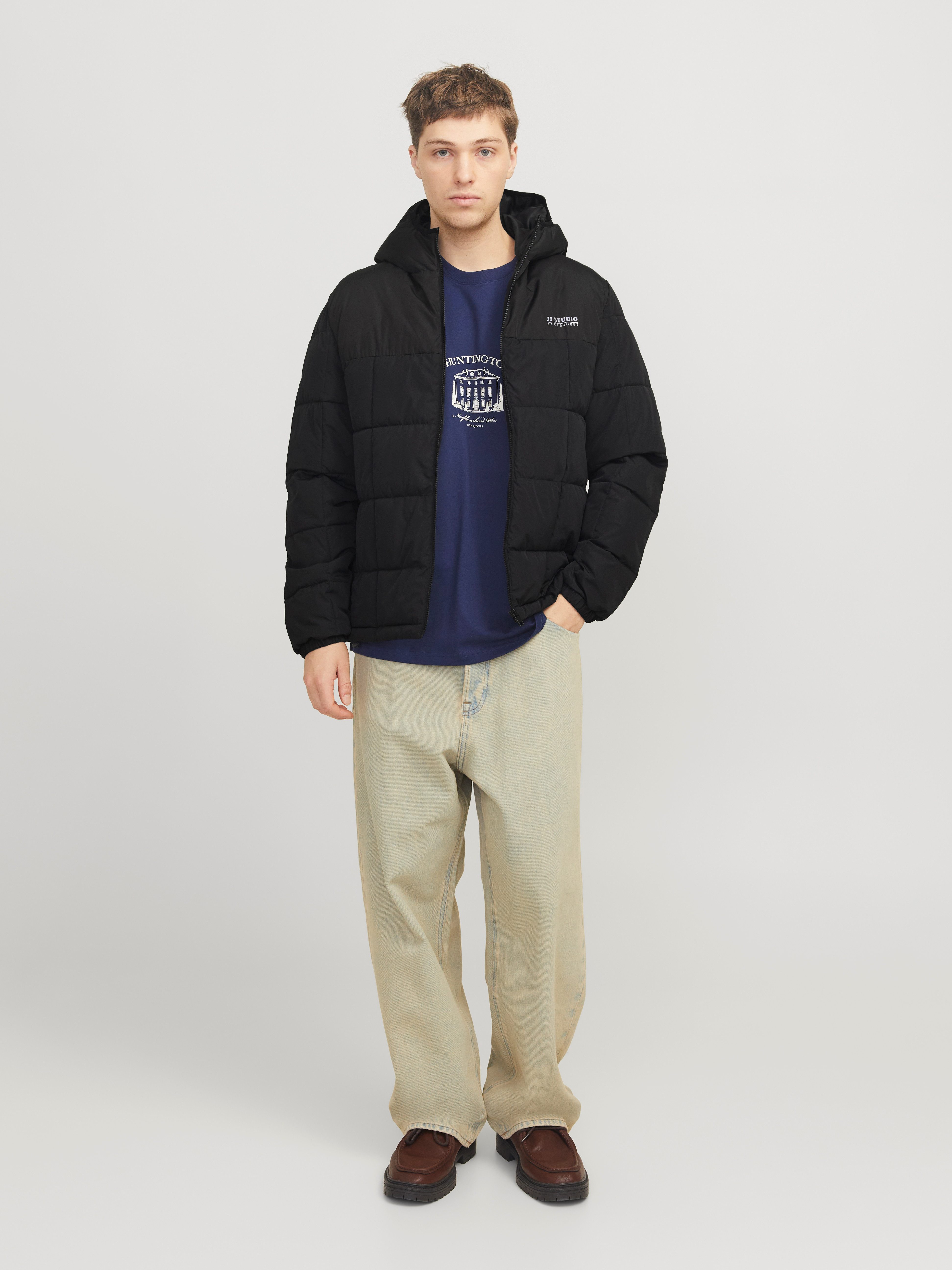 Jack & Jones Gewatteerde jas JJBEN SQUARE HOOD JACKET