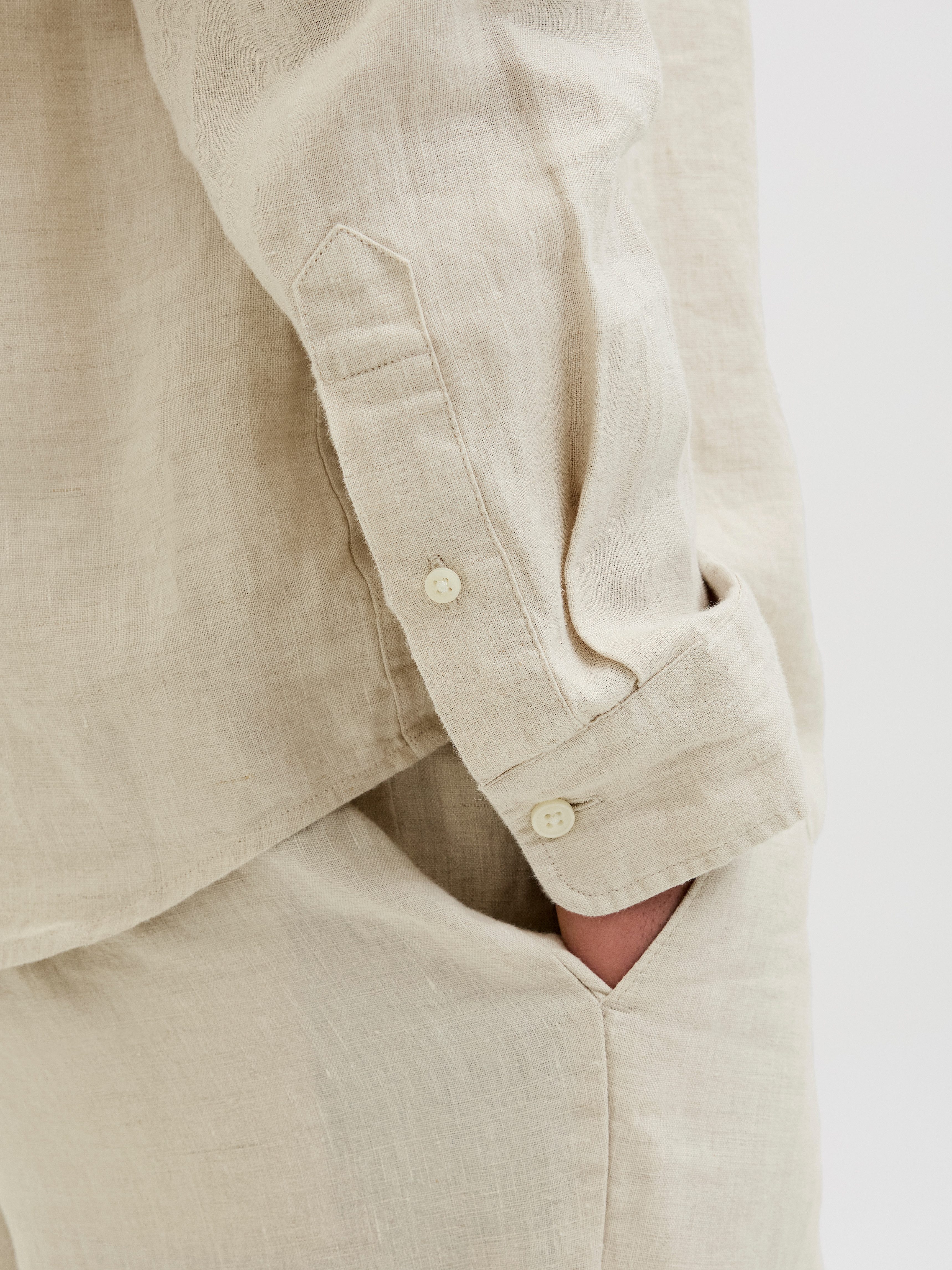Jack & Jones Overhemd met lange mouwen JPRCCLAWRENCE LINEN L/S SHIRT SN