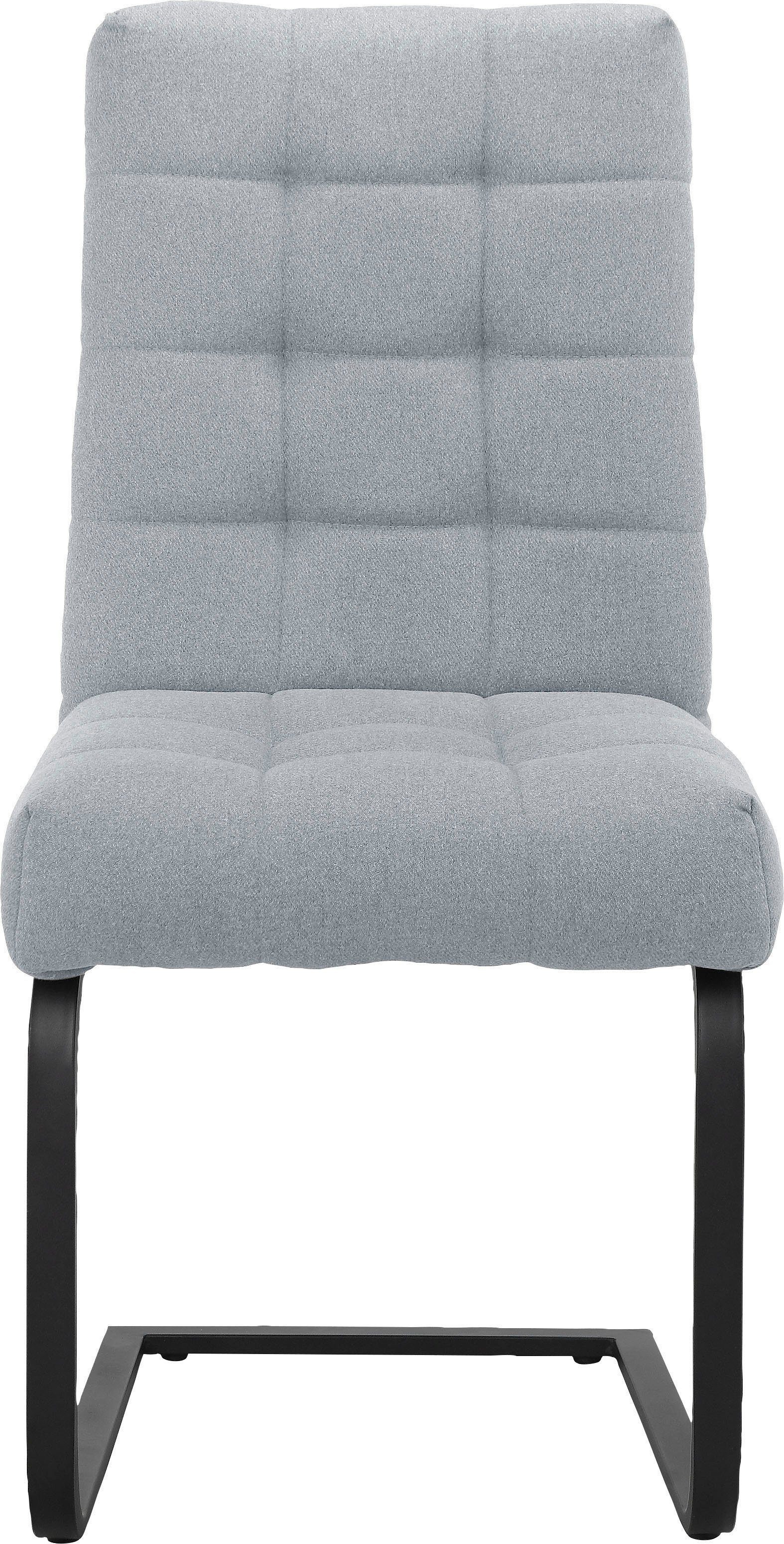 Places of Style Eetkamerstoel Nanaimo Stof gerecycled polyester, zacht verdikte zitting en rugleuning, zithoogte 49 cm (2 stuks)