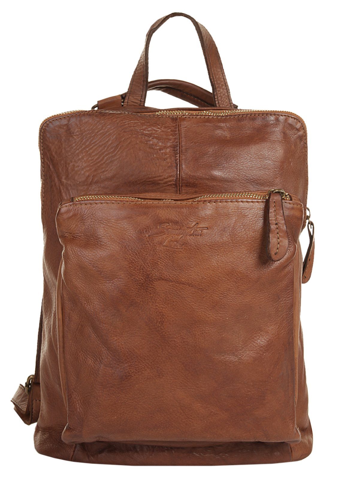 Samantha Look Rugzak echt leer, made in italy