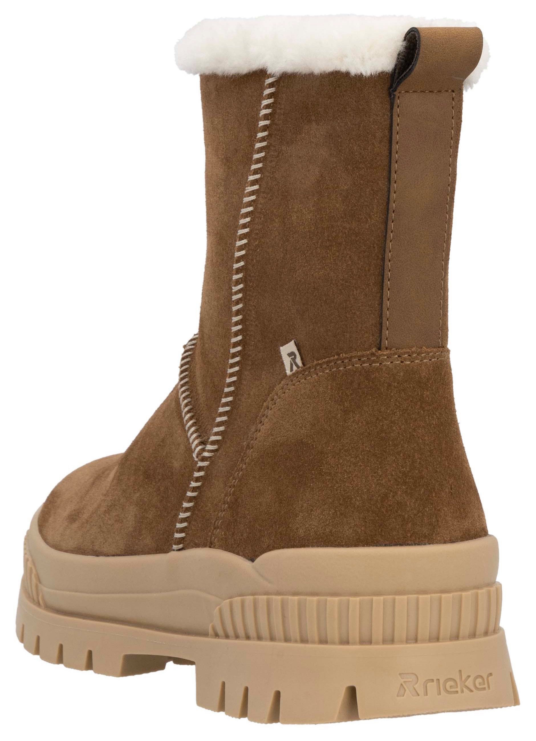 Rieker EVOLUTION Winterlaarzen winter-enkellaars, outdoorlaarzen met fiber grip-loopzool