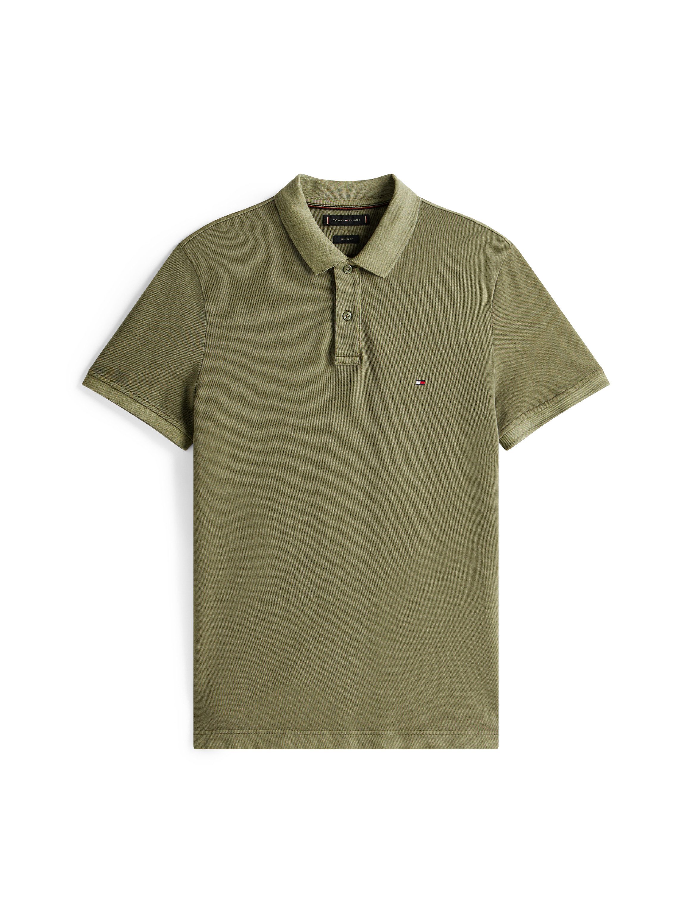 Tommy Hilfiger Poloshirt GARMENT DYE REG POLO licht gewassen uitstraling