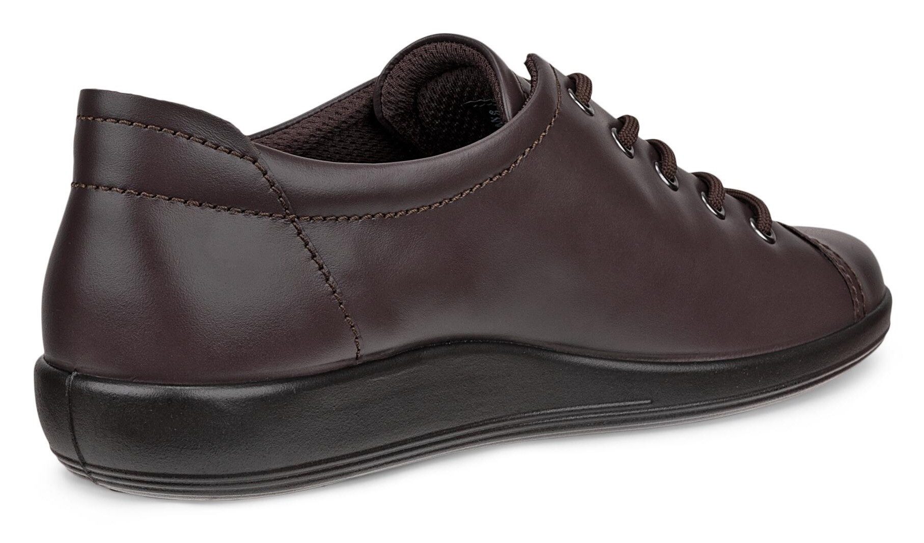 Ecco Veterschoenen Ecco Soft 2.0 vrijetijdsschoen, lage schoen, veterschoen met subtiele logo-opdruk