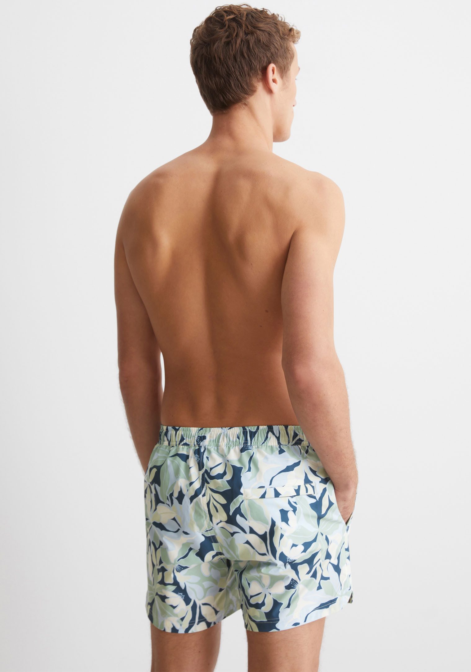 Marc O'Polo Zwemshort Multicolor print met bloemig zomerlook