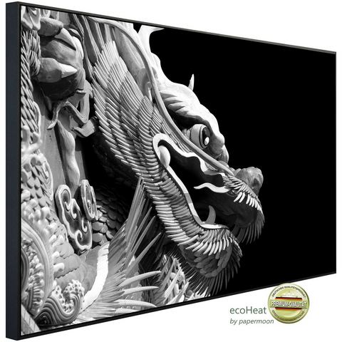 Papermoon Infraroodverwarming Chinesischer Drache Schwarz & Weiß