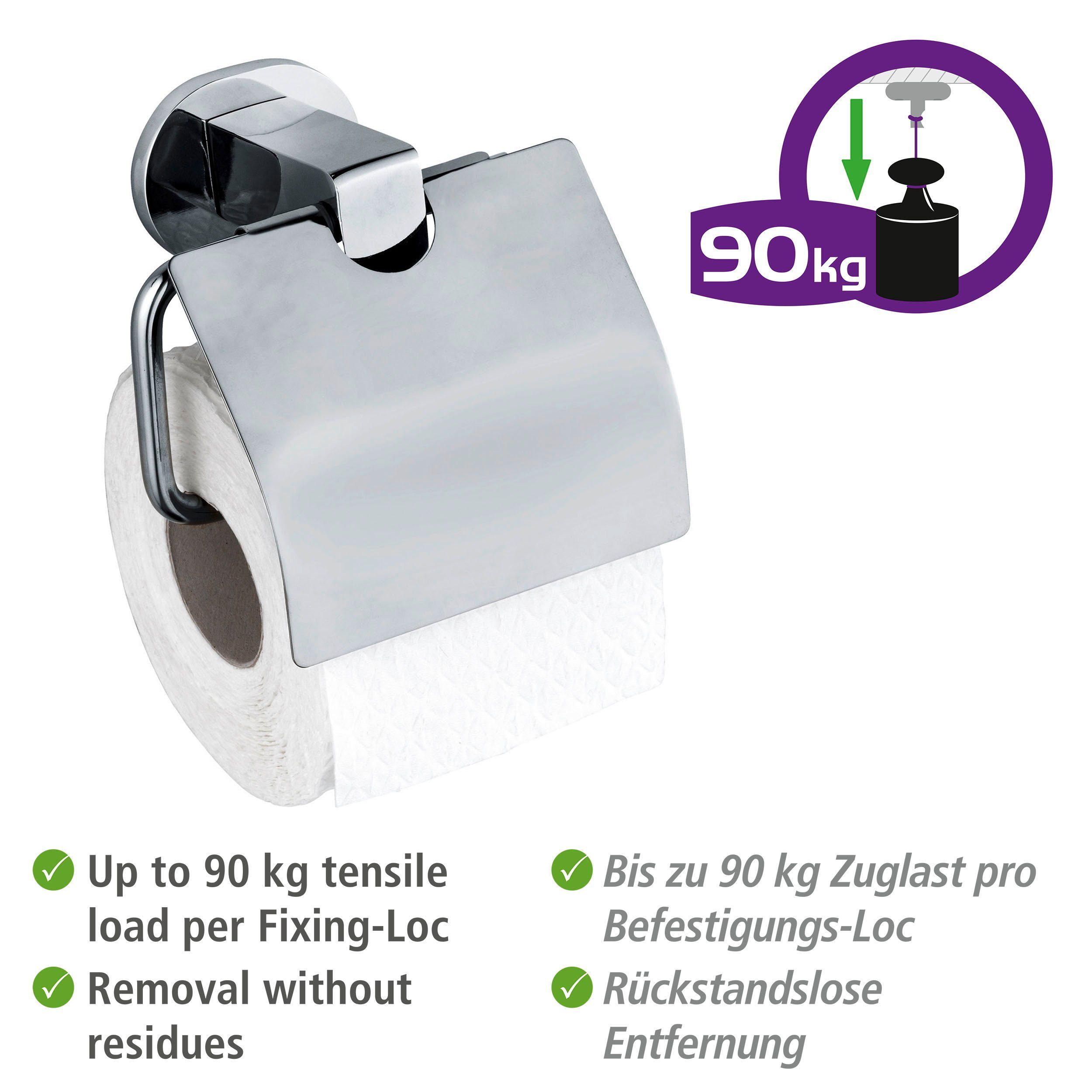 WENKO Toiletrolhouder UV-Loc® Maribor Bevestigen zonder boren