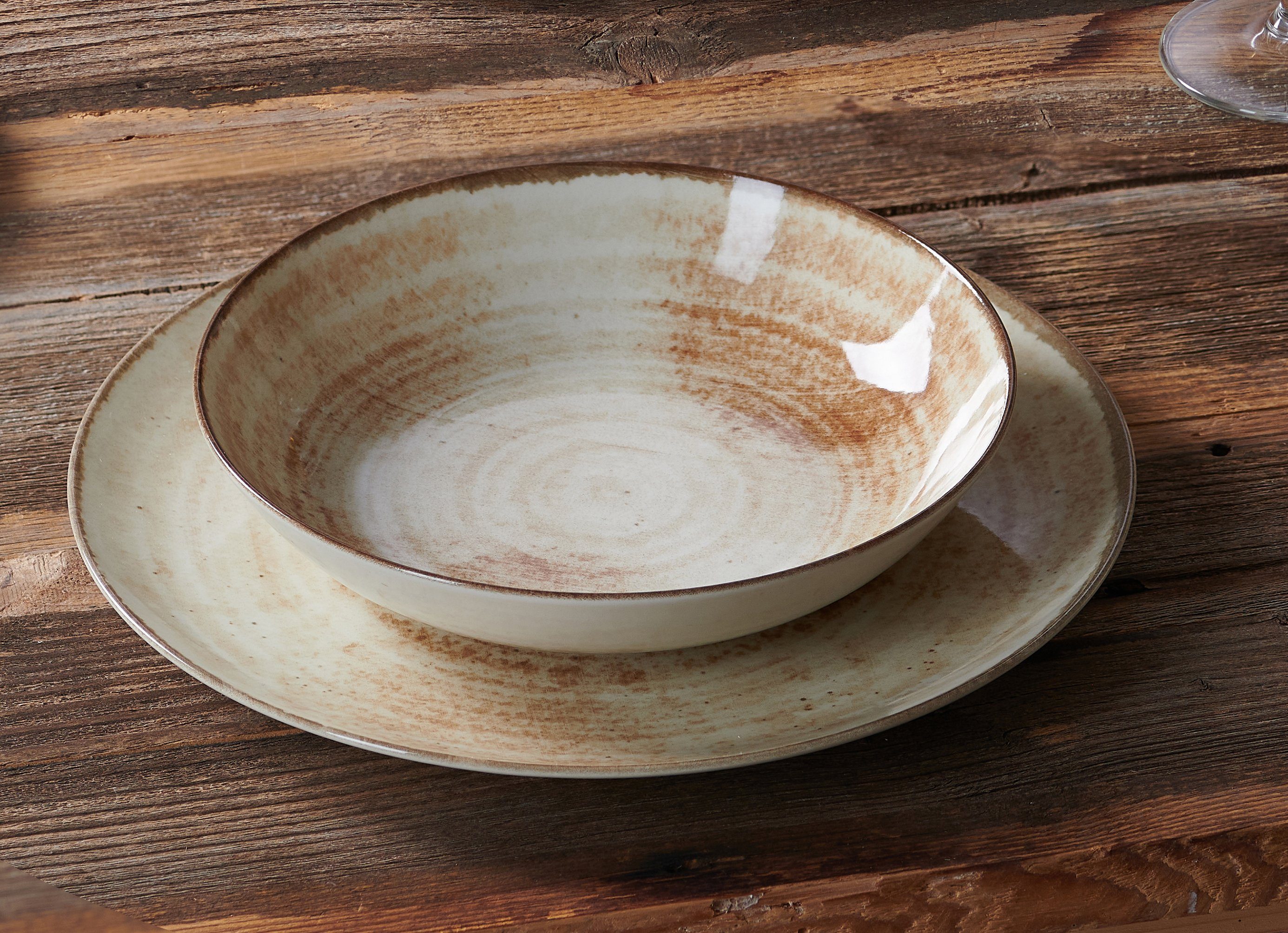 Ritzenhoff & Breker Combi-servies Serviesset, servies Siena keramisch digitaal drukwerk, 12 delen, voor 4 personen (set, 12-delig)