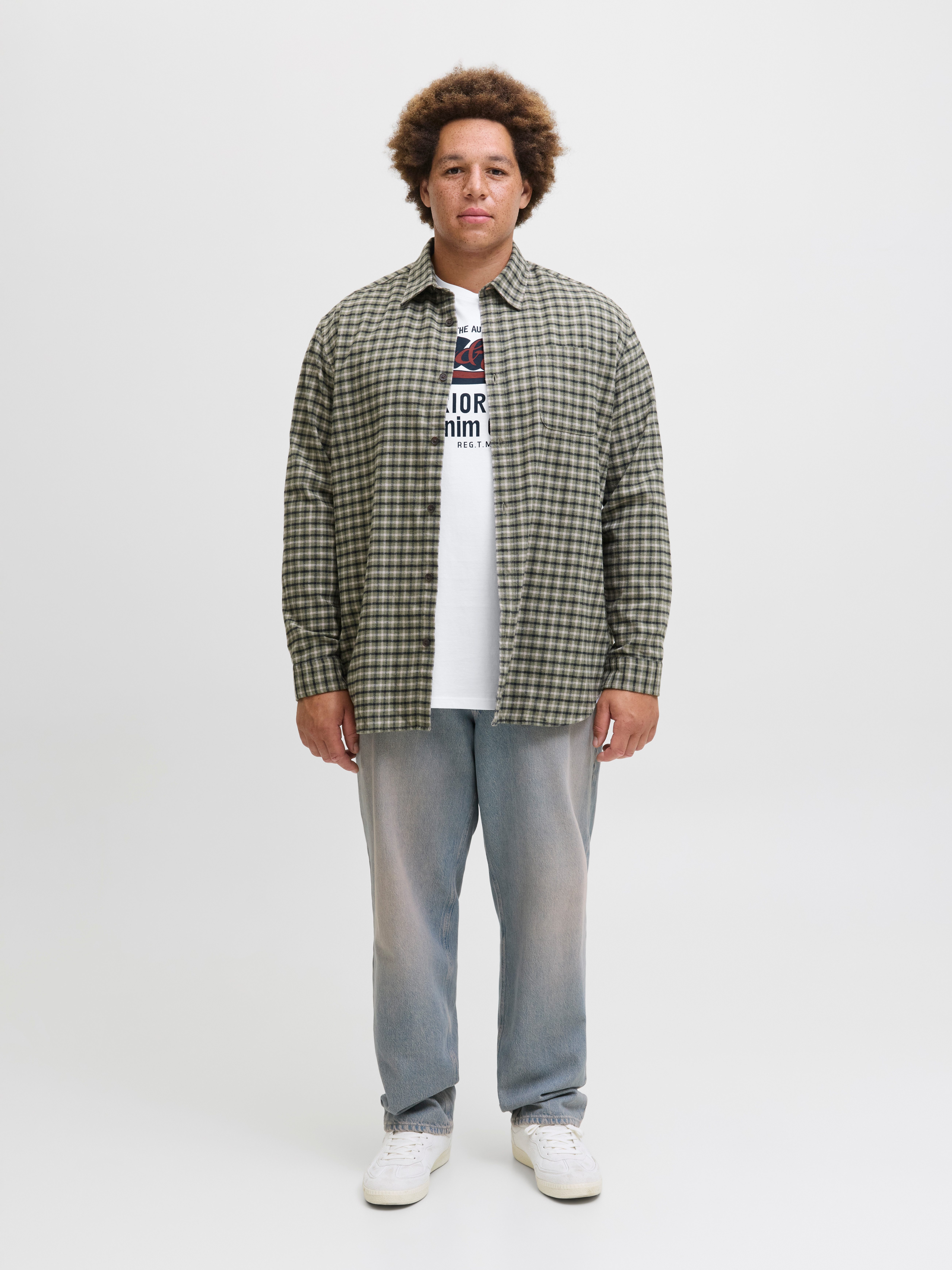 Jack & Jones PlusSize T-shirt JJELOGO TEE SS ONECK 2 COL AW25 NOOS PLS