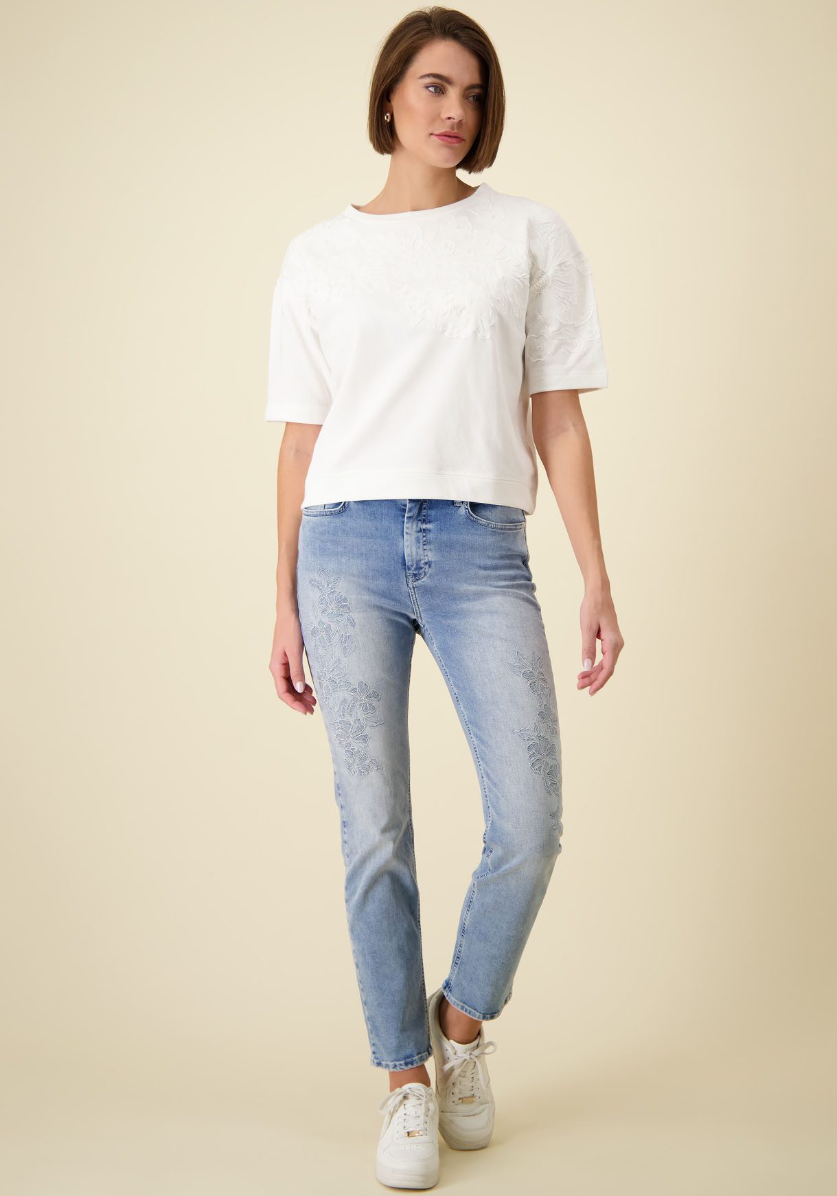 Monari Sweatshirt Met een ronde hals