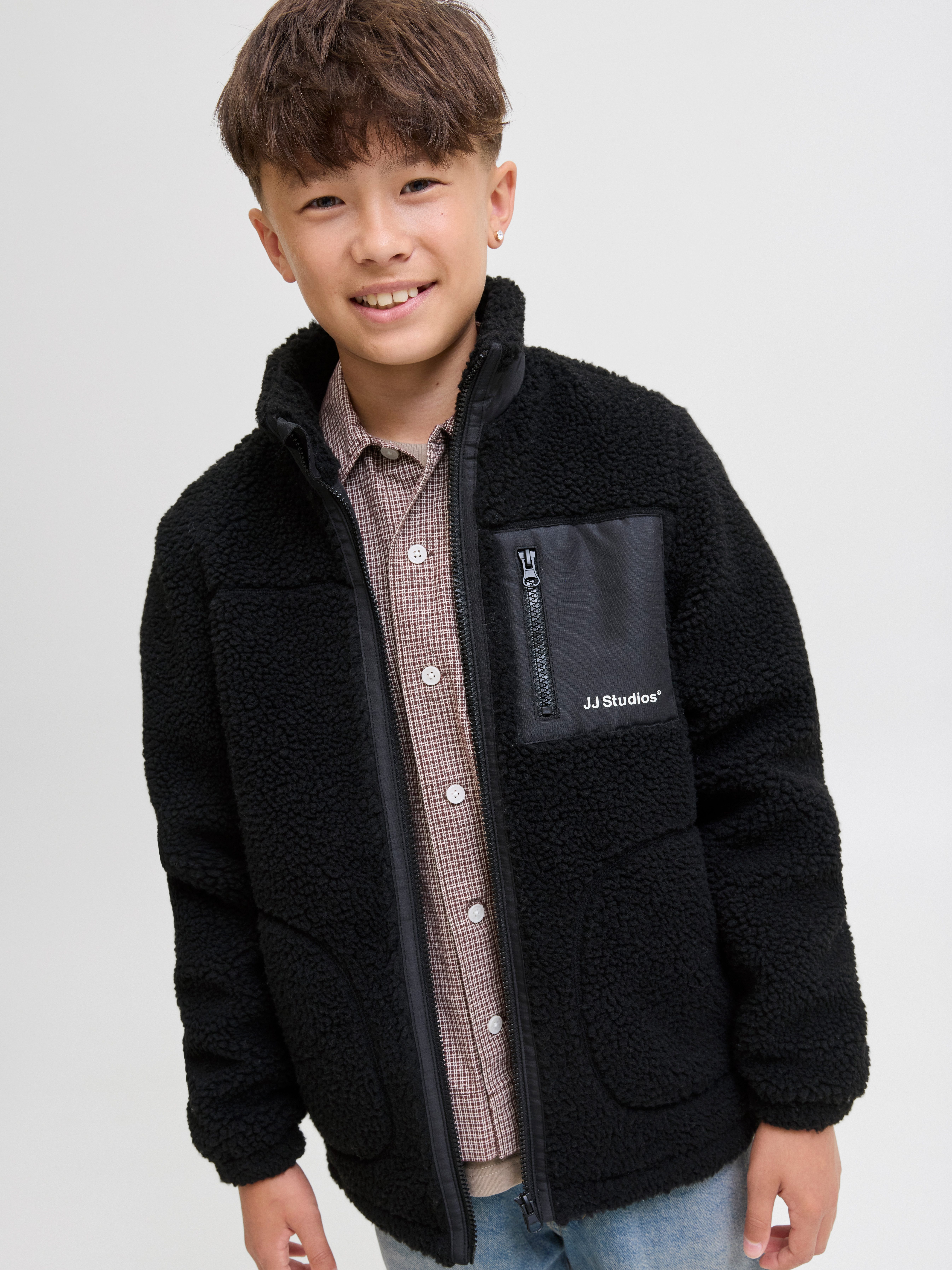 Jack & Jones Junior Kort jack JJESOHO TEDDY JACKET SN JNR