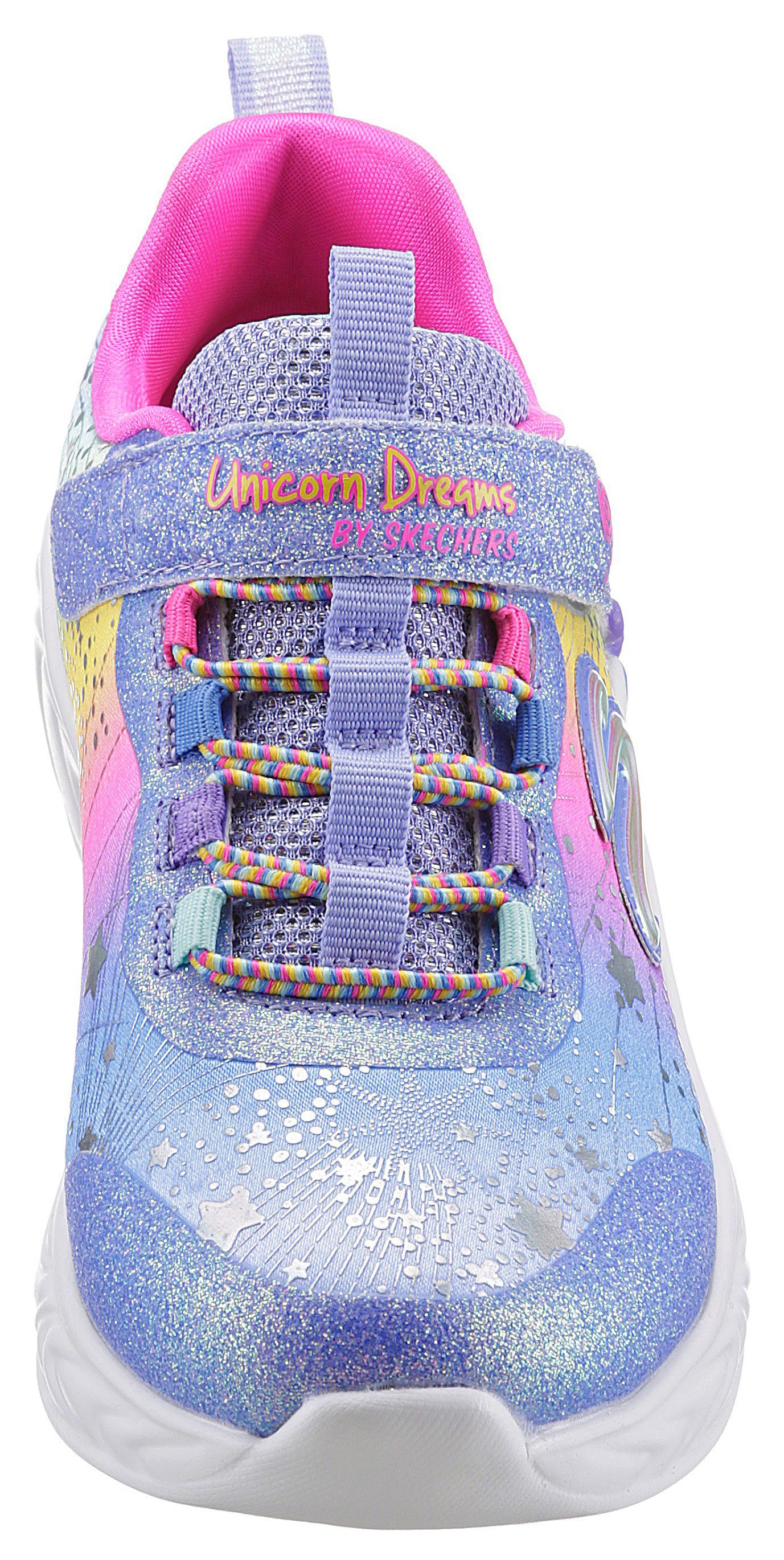 Skechers Sneakers UNICORN DREAMS- , gepolsterde binnenzool, vrijetijdsschoen, maat sjabloon te downloaden