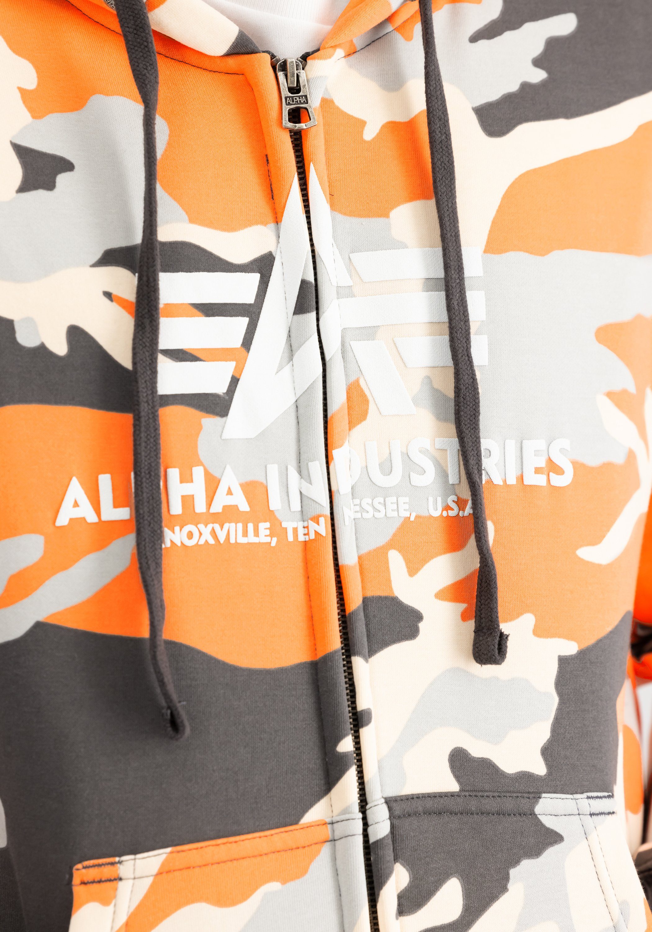 Alpha Industries Hoodie Alpha Industries Men - Hoodies Basic Zip Hoodie BL Camo PP