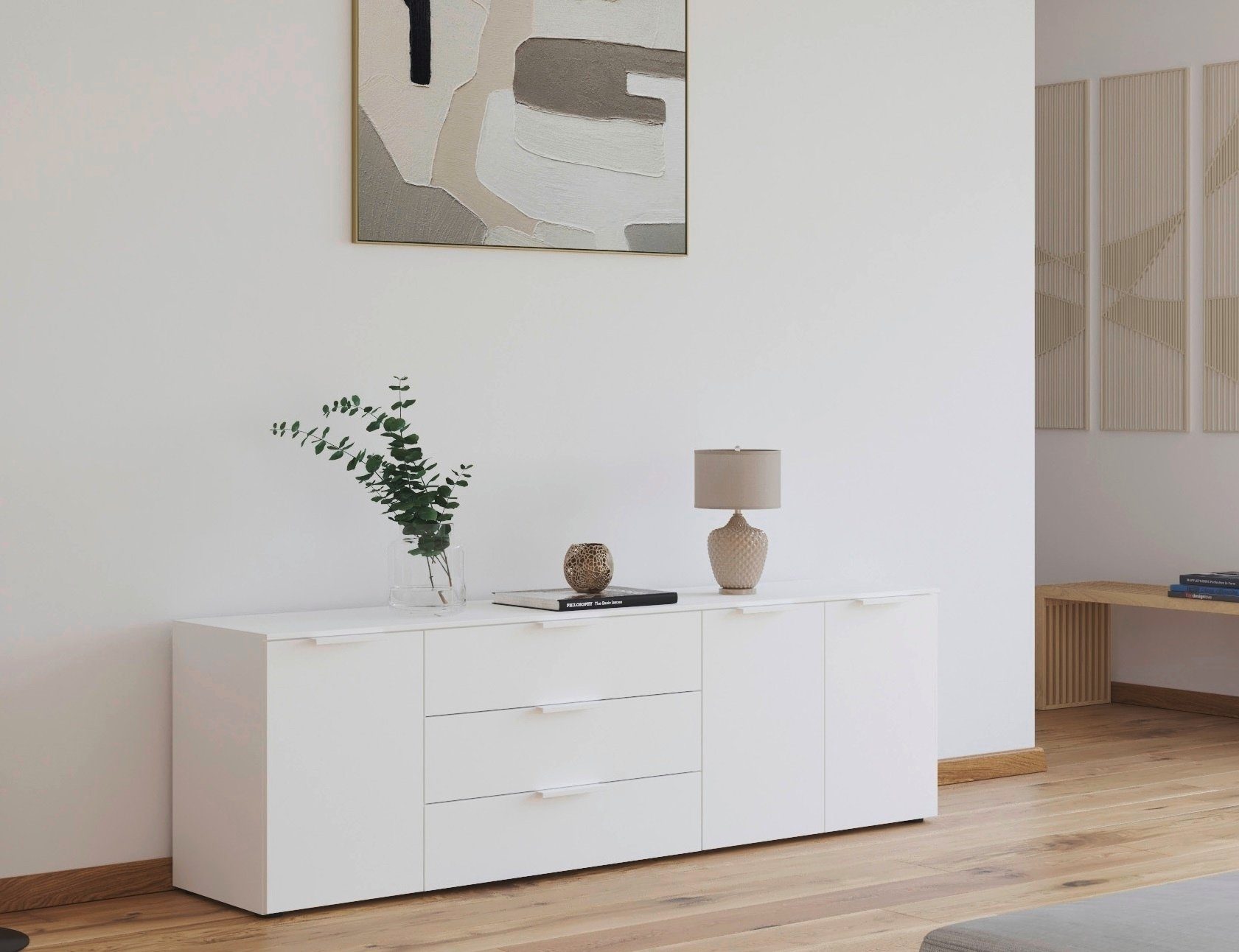 rauch Ladekast Flipp kast sideboard waskast bestseller 3 deurs met 3 laden en soft-close functie