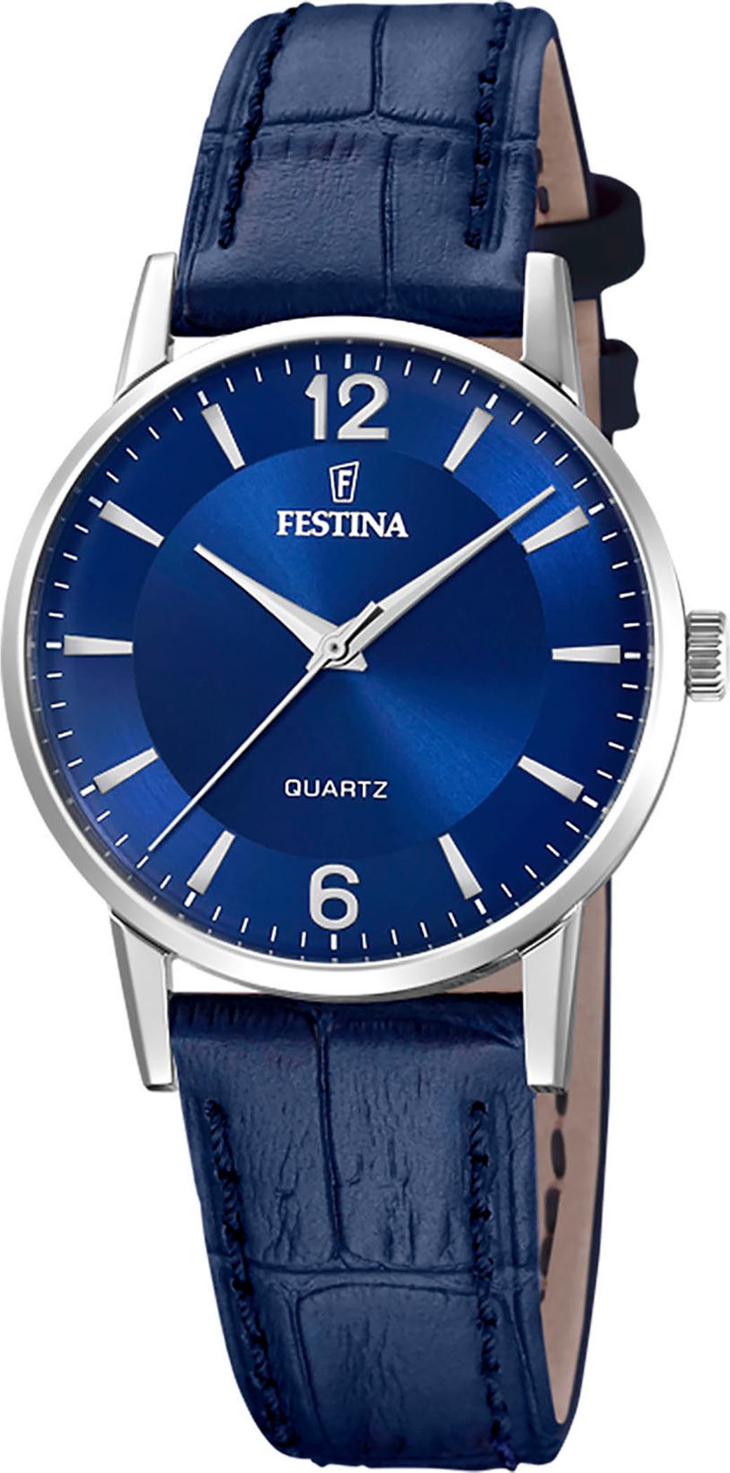 Festina Kwartshorloge Horloge, dameshorloge, leren band, analoog