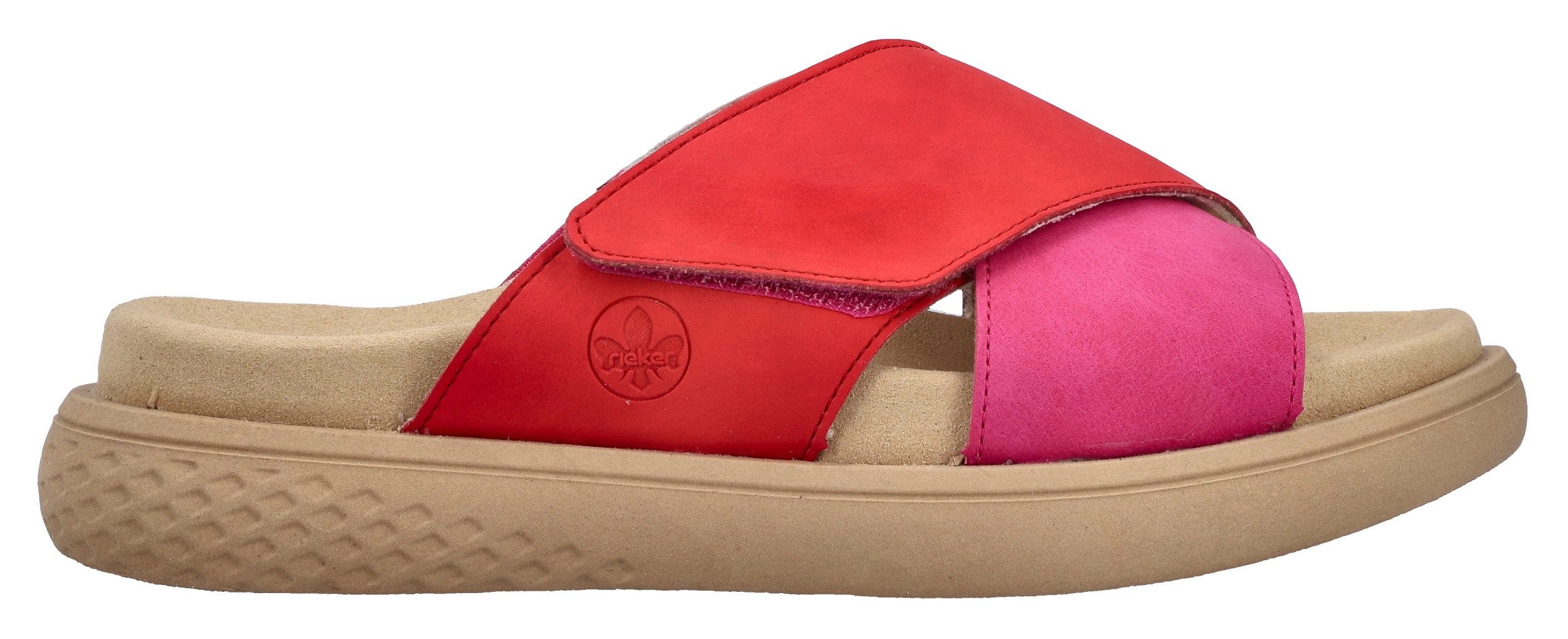 Rieker Slippers Zomerschoen, strandschoen, huisschoen, slippers met comfortabel voetbed