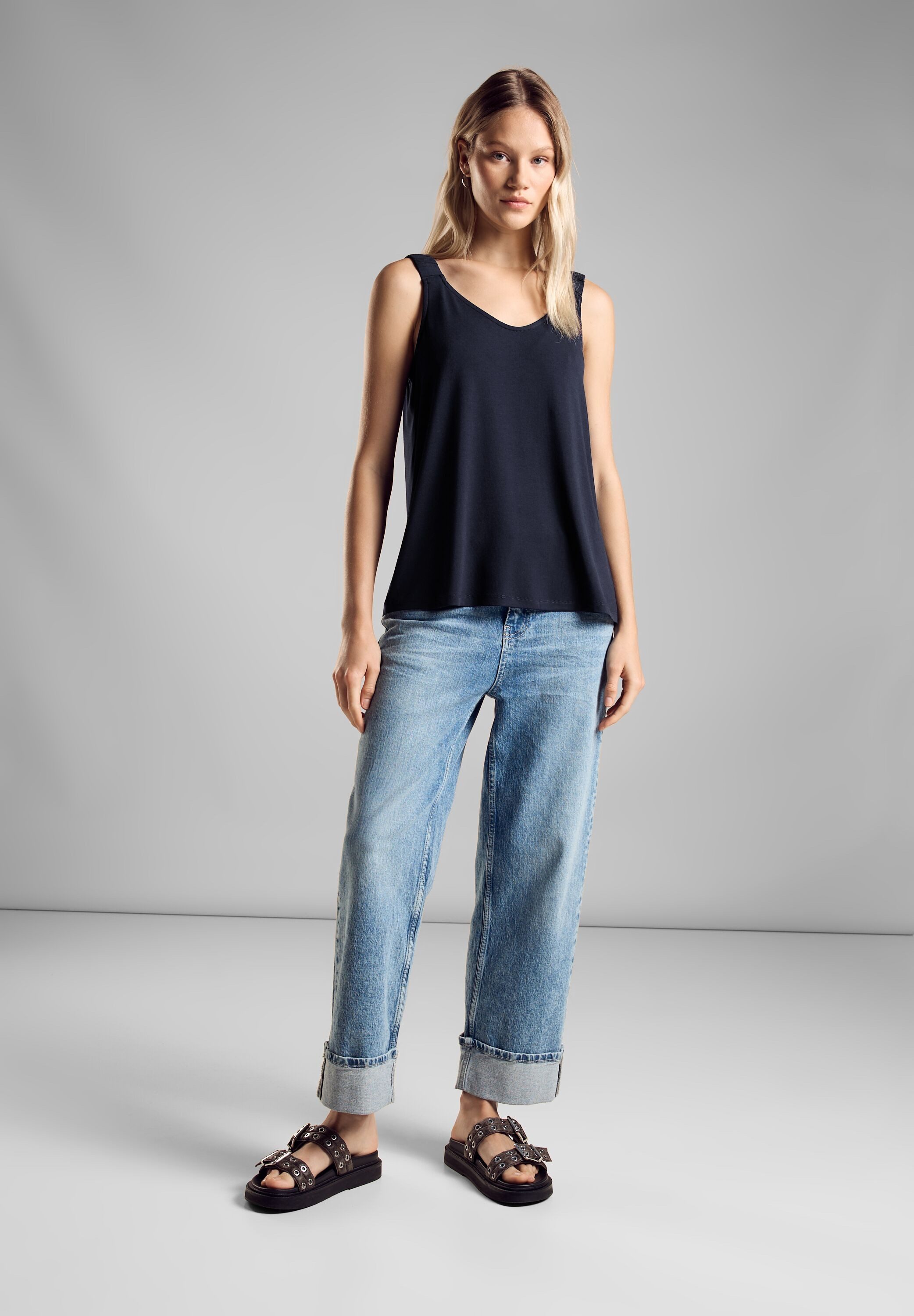 STREET ONE Shirttop met v-hals
