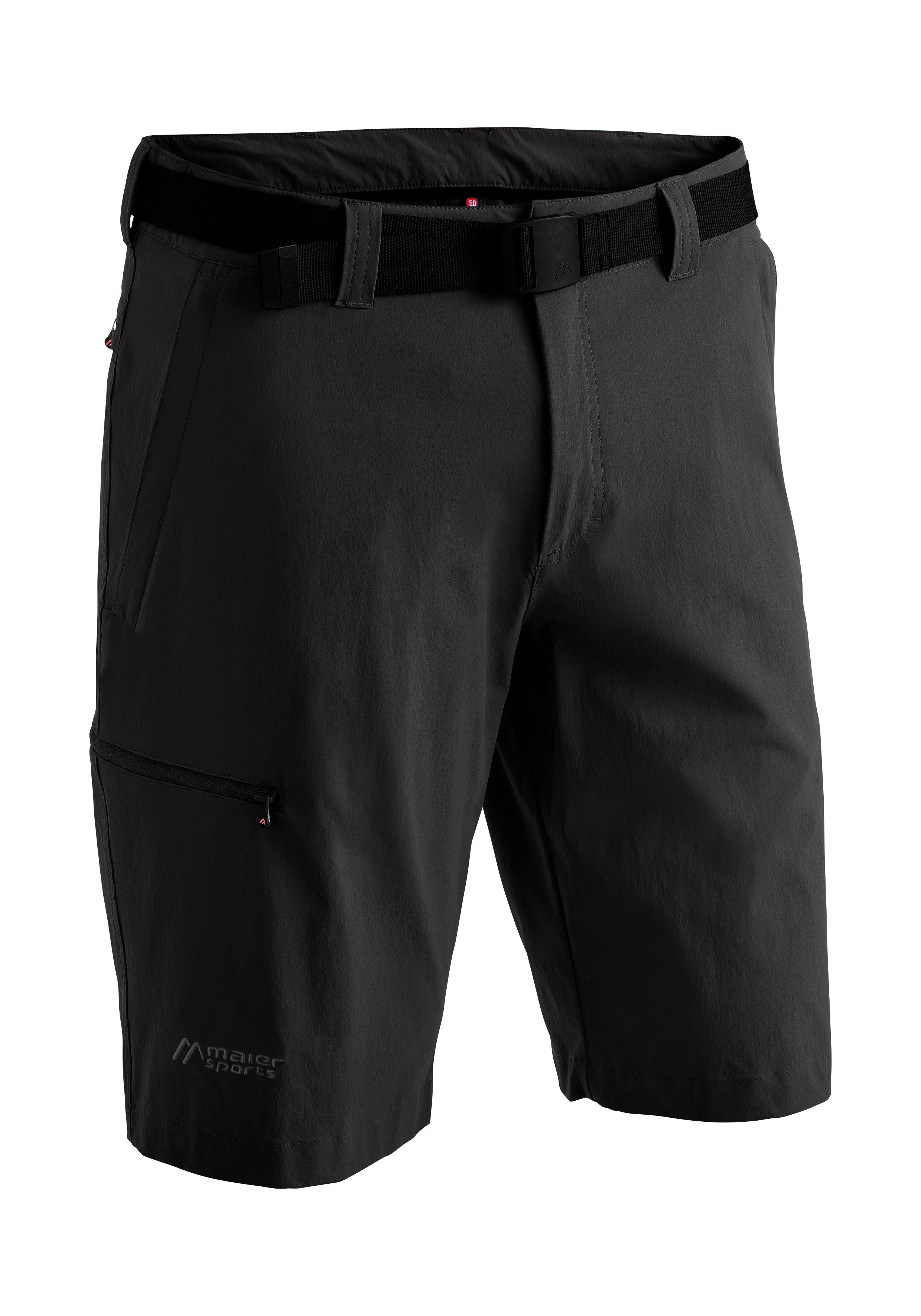 Maier Sports Functionele short Huang Heren shorts, korte outdoor-broek, bermuda met 4 zakken, regular fit heren sportshorts maat 64 zwart