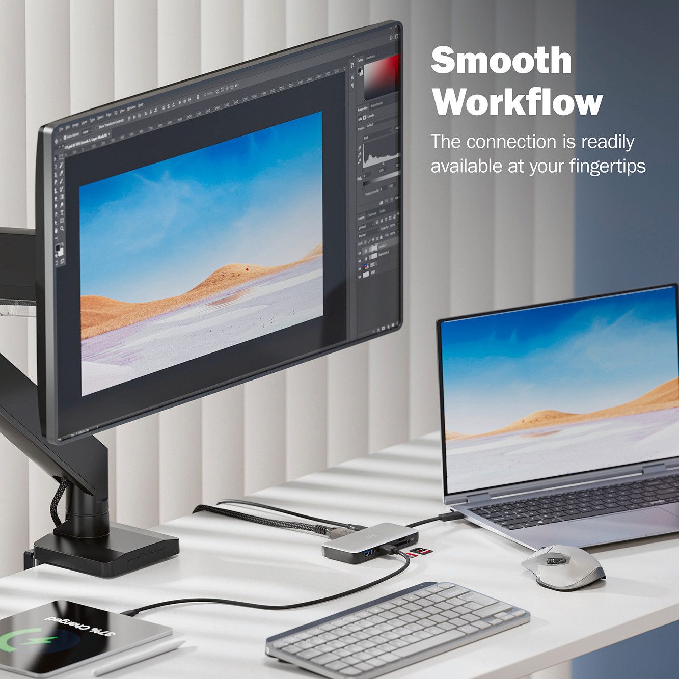 Digitus Laptop-dockingstation USB-C Travel Docking Station, 7-Port, HDMI, USB, RJ45
