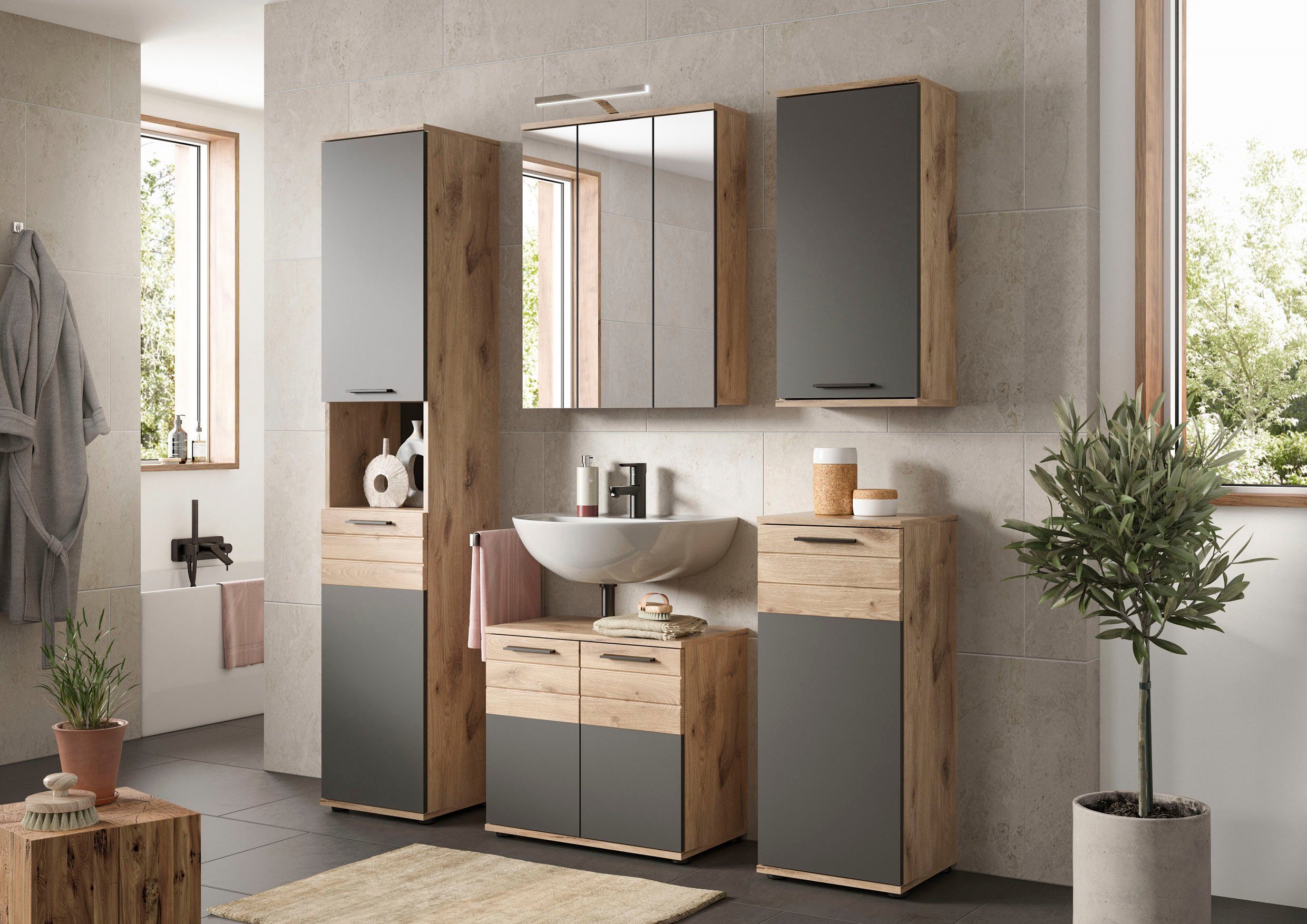 INOSIGN Onderkast Riga, breedte 37 cm, 1 deur (deurhengsel verwisselbaar), 1 legplank