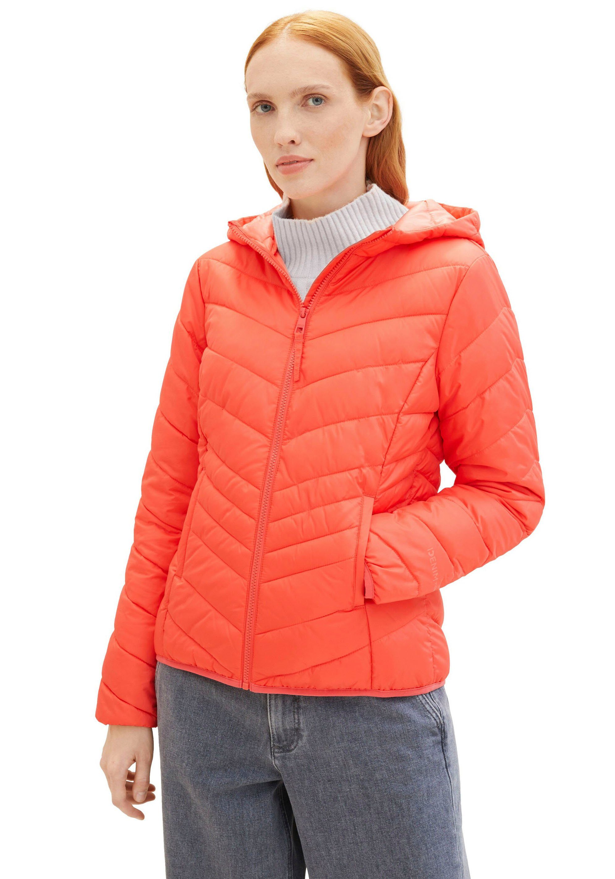 Tom Tailor Denim Gewatteerde jas Tom Tailor Denim dames gewatteerde jas dames donsjassen maat S (34) rood