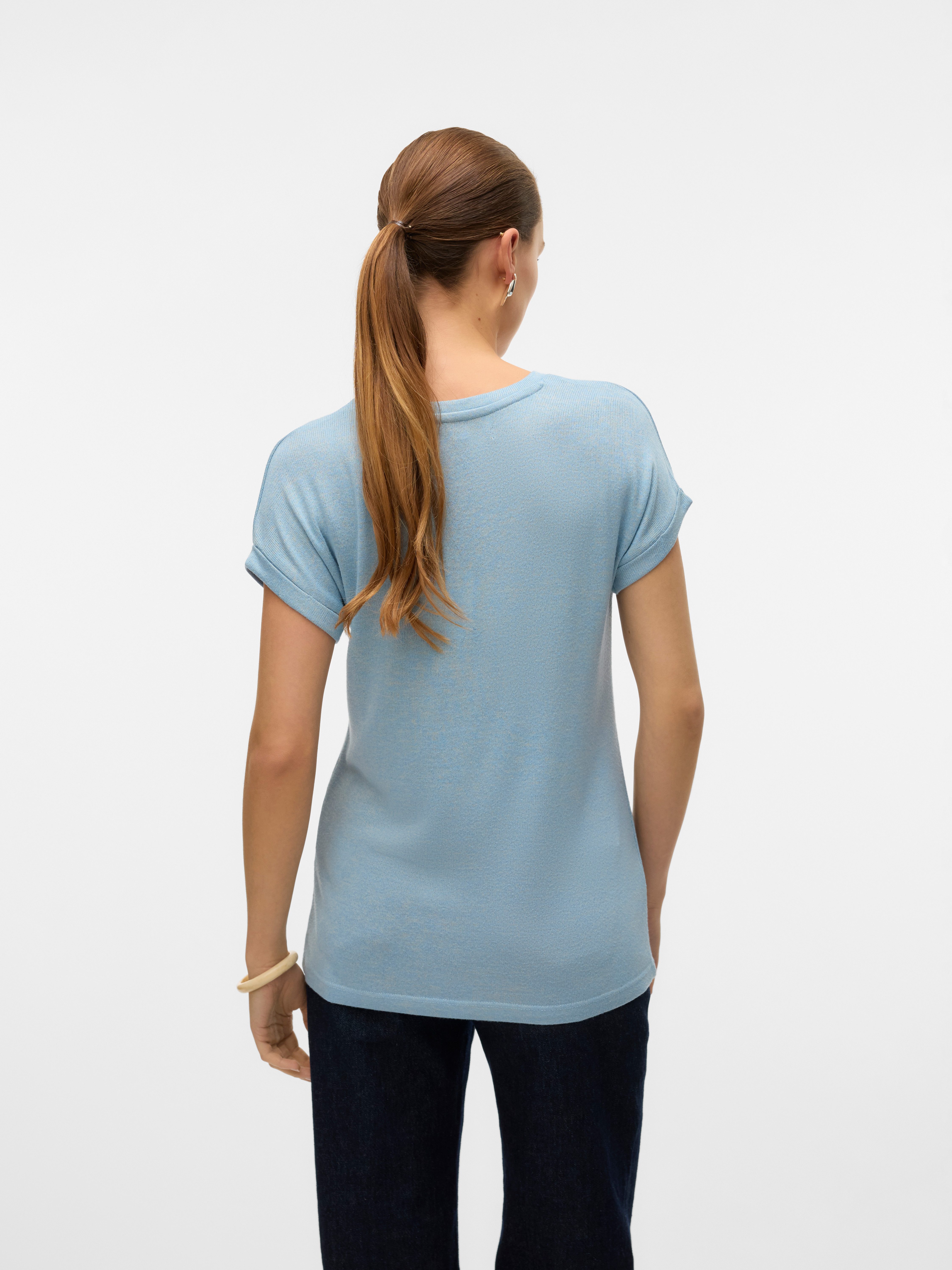 Vero Moda Trui met korte mouwen VMBRIANNA SS O-NECK PULLOVER BOO REP