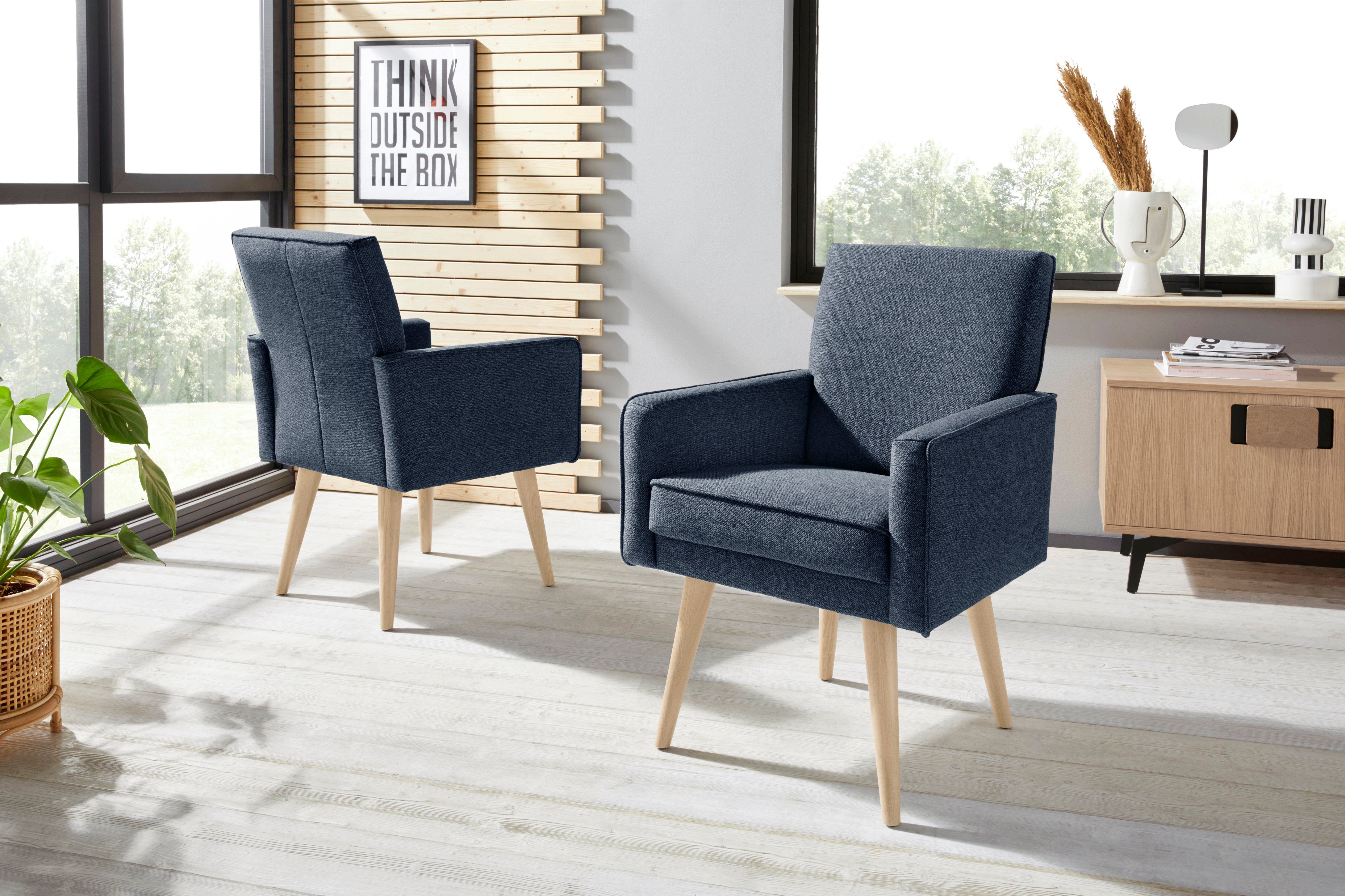 exxpo - sofa fashion Fauteuil Lungo, loungestoel met moderne biesstiksels, comfortabel en elegant