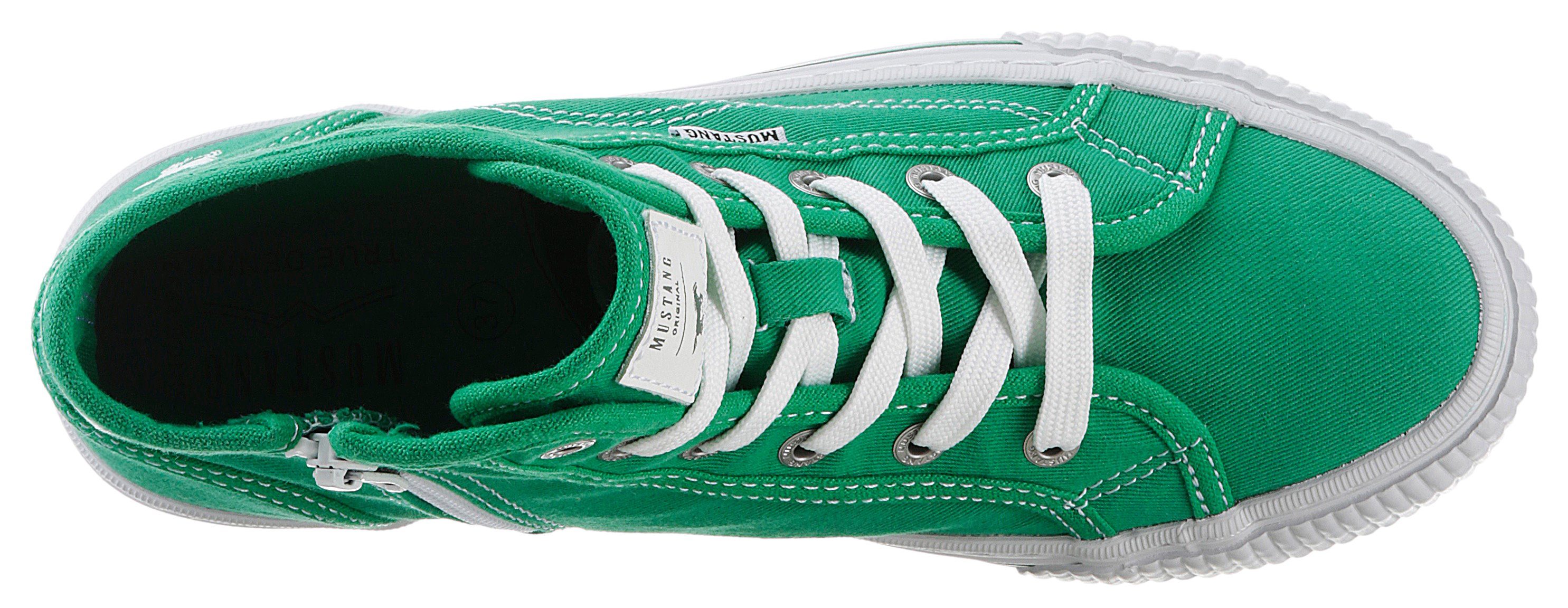 Mustang Shoes Hoge veterschoenen High-Top-Sneaker, Vrijetijdsschoen, plateau, high top-sneaker, vrijetijdsschoen met binnenrits