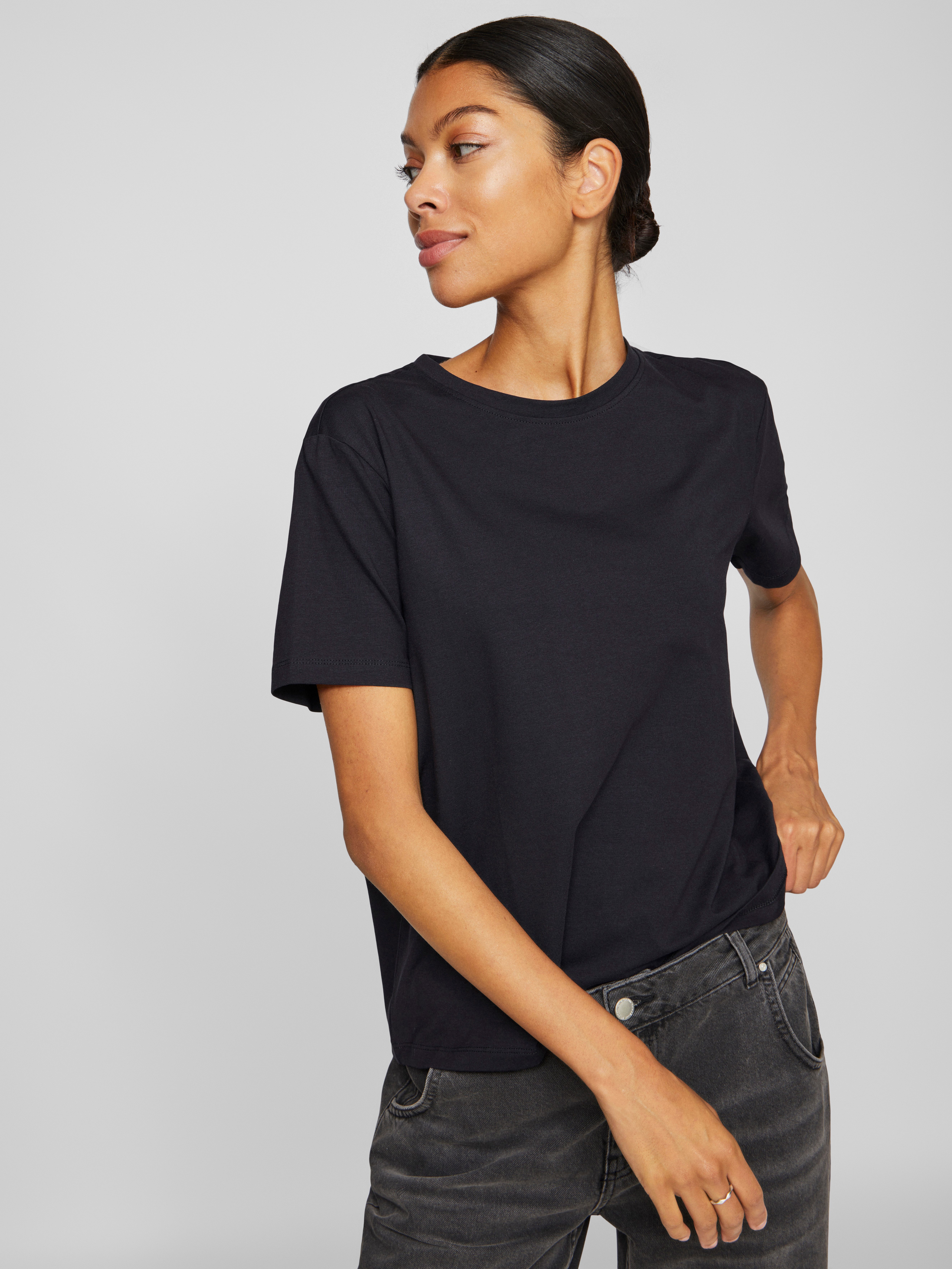 Vila Shirt met korte mouwen VINORA S/S T-SHIRT - NOOS