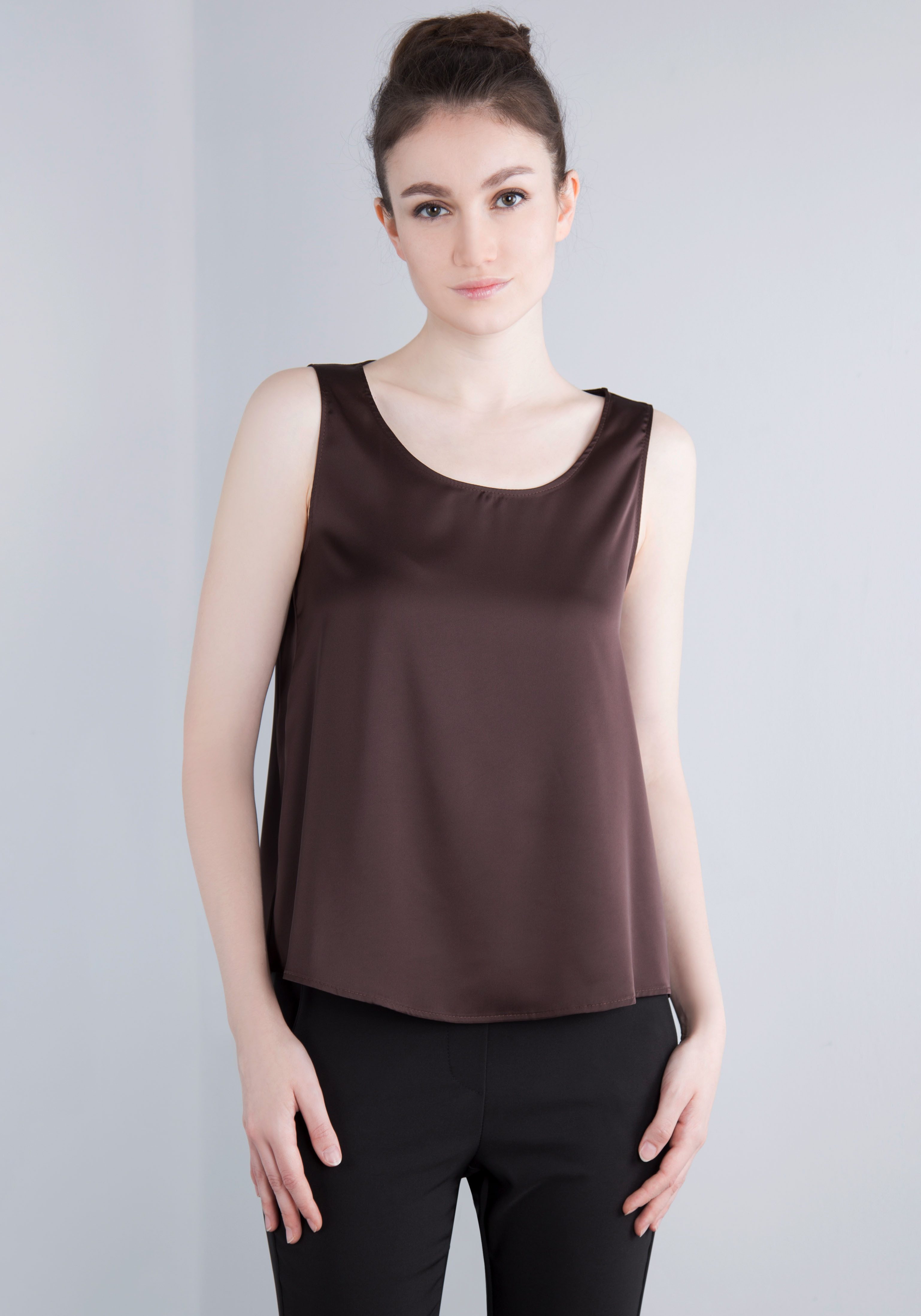 IMPERIAL Top in glanzende satijnkwaliteit