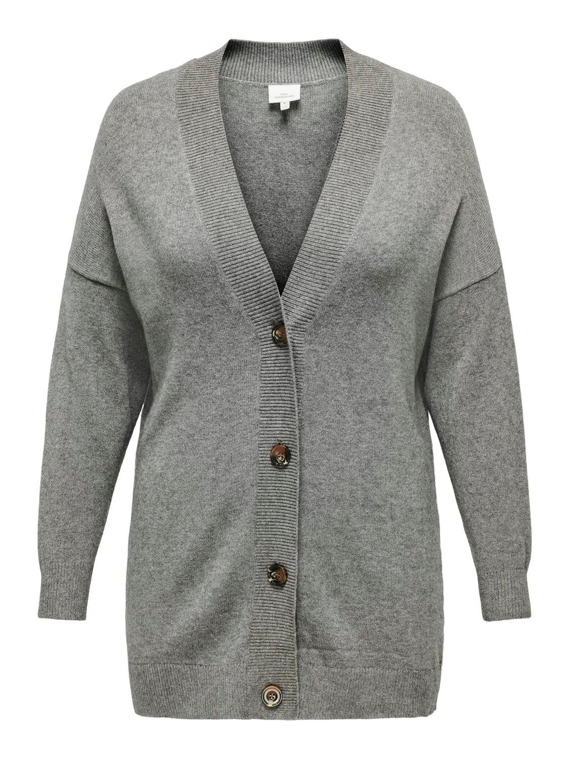 ONLY CARMAKOMA Vest CARESLY LS BUTTON CARDIGAN KNT NOOS