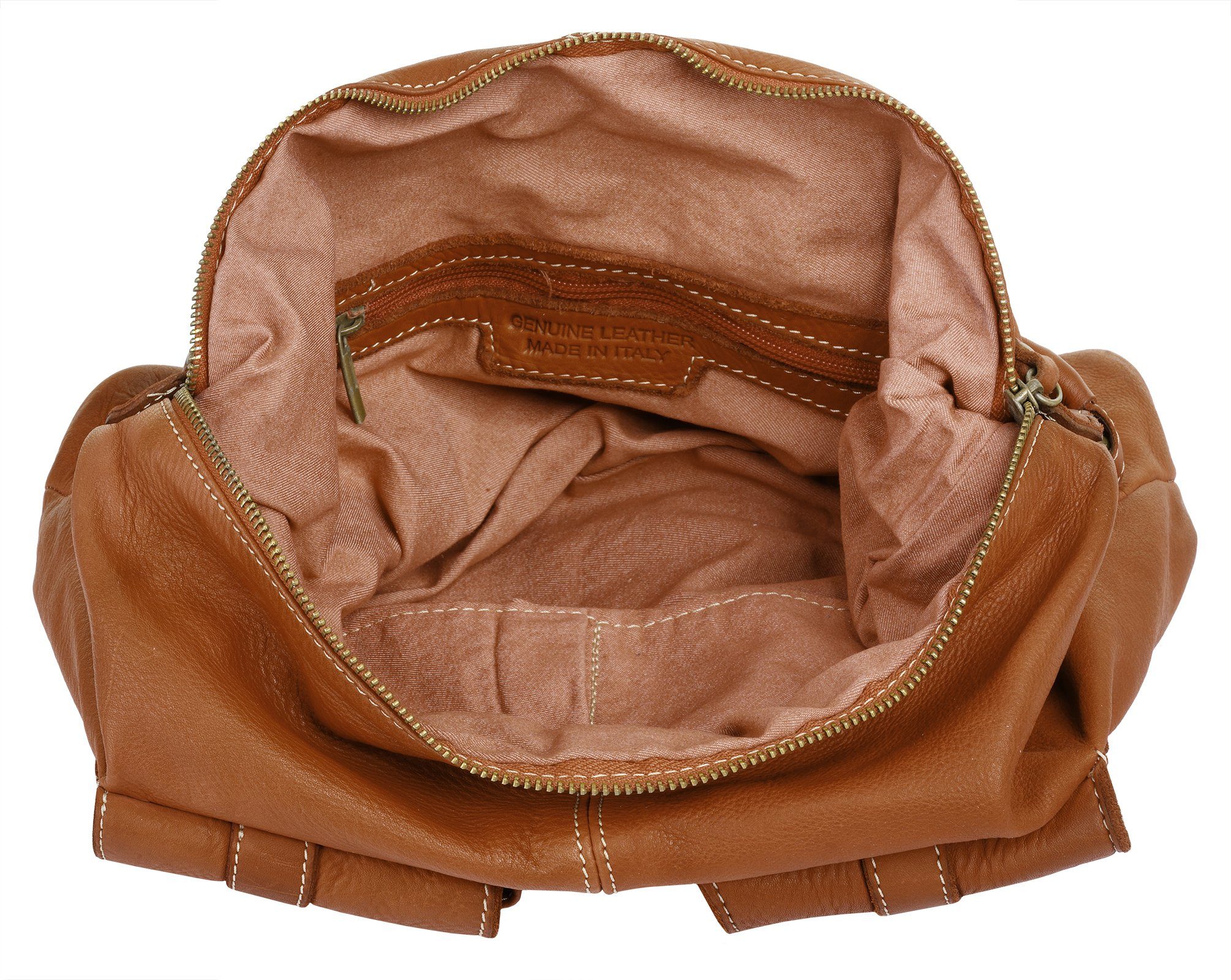 Cluty Shopper echt leer, made in italy