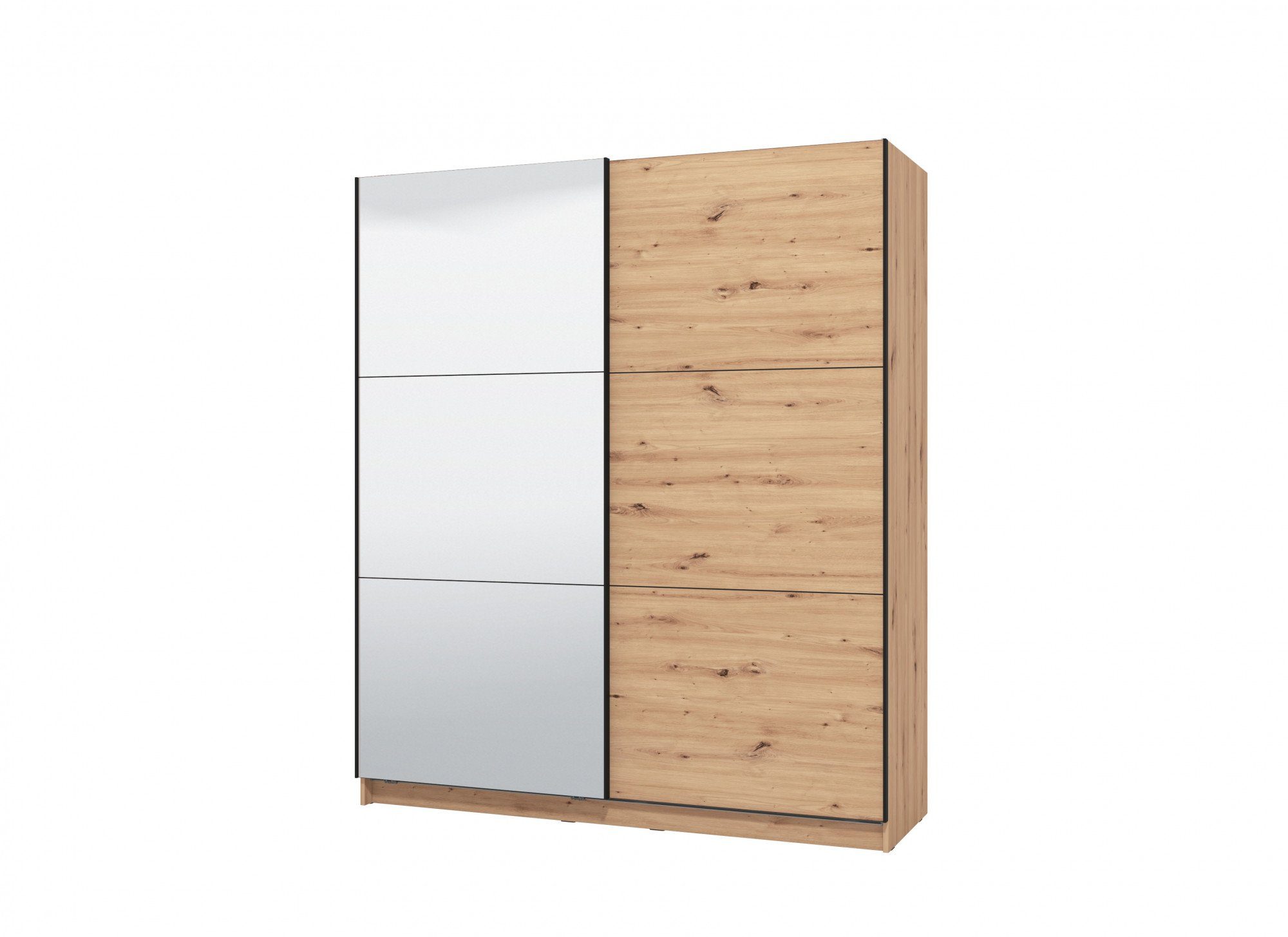 INOSIGN Zweefdeurkast Sierra kledingkast met spiegel linnenkast garderobe Topseller INCLUSIEF interne indeling, FSC®-gecertificeerd, OTTOs Choice