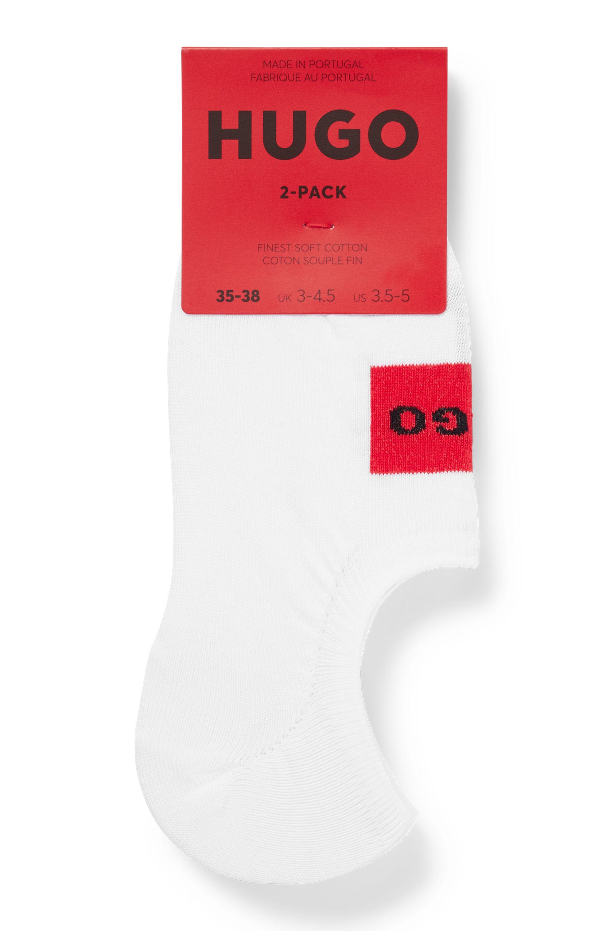 HUGO underwear Vrijetijdssokken 2P LOW CUT LABEL CC W (2 paar)