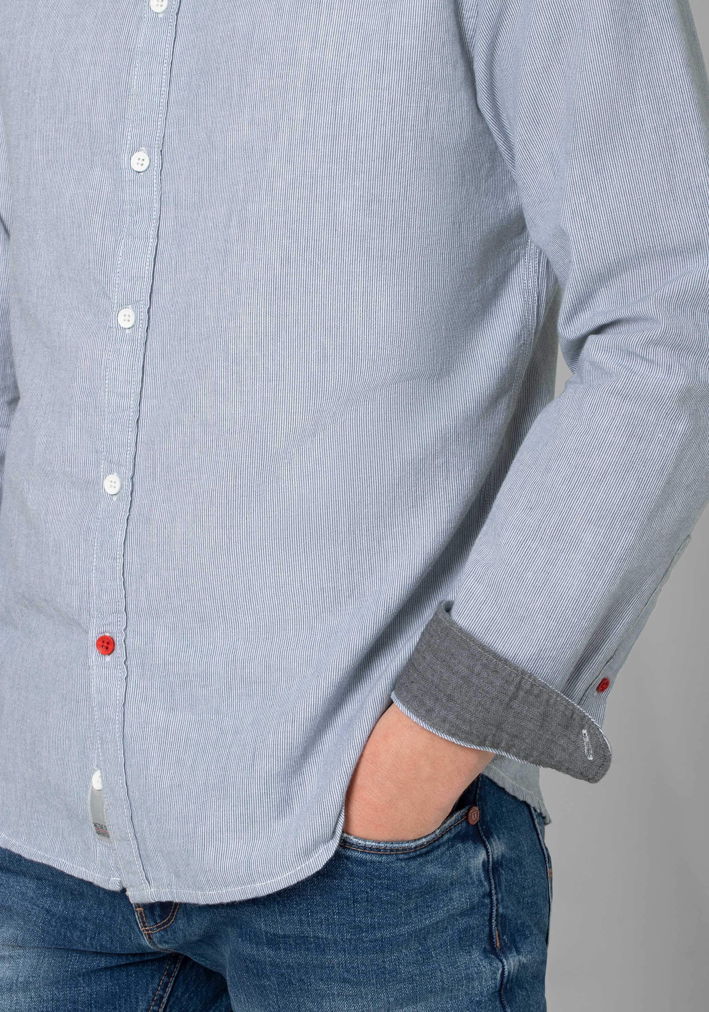 TIMEZONE Overhemd met lange mouwen Stand-up-collar Shirt