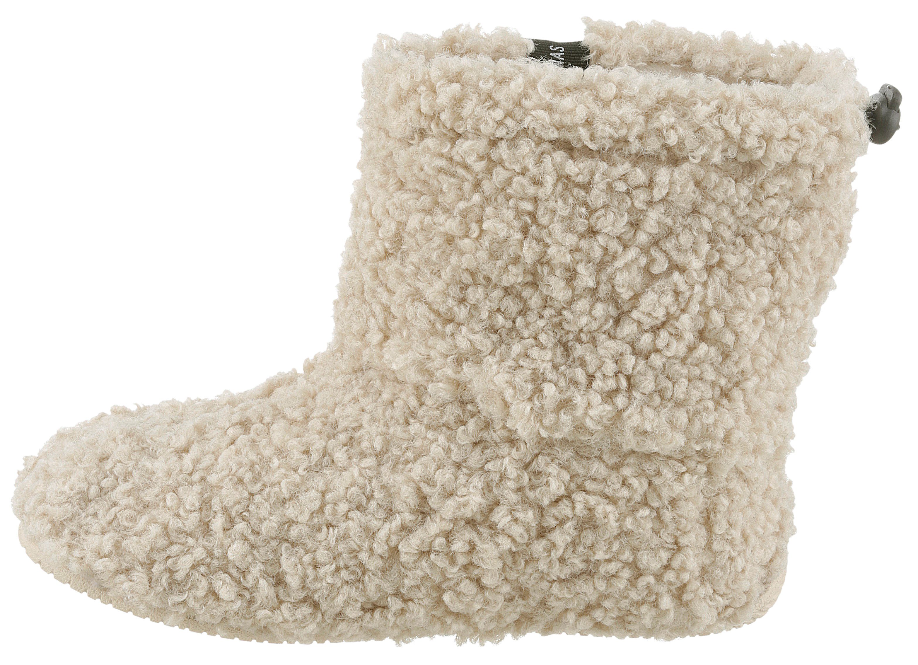VERBENAS Pantoffels Yaiza Curly homeslipper, instaplaarzen, pantoffel in knuffel-uitstraling