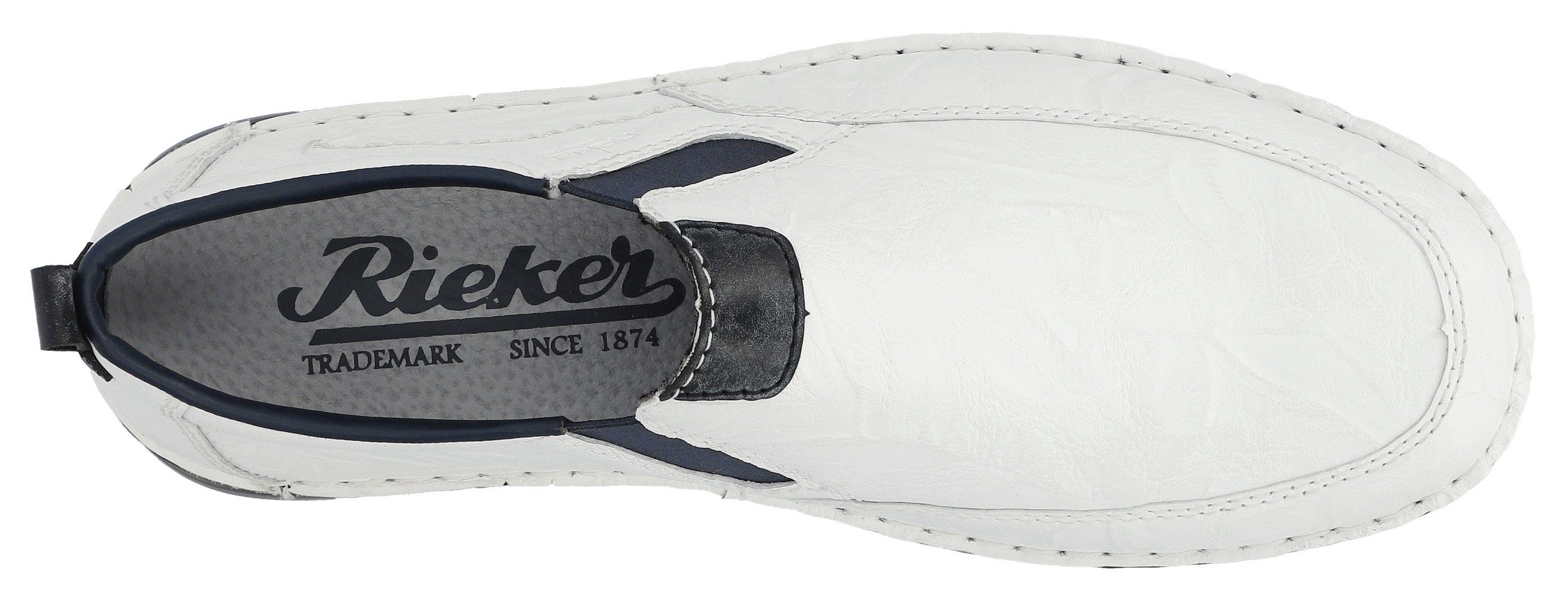 Rieker Instappers Lage schoen, vrijetijdsschoen met stretch-inzetten aan beide zijden
