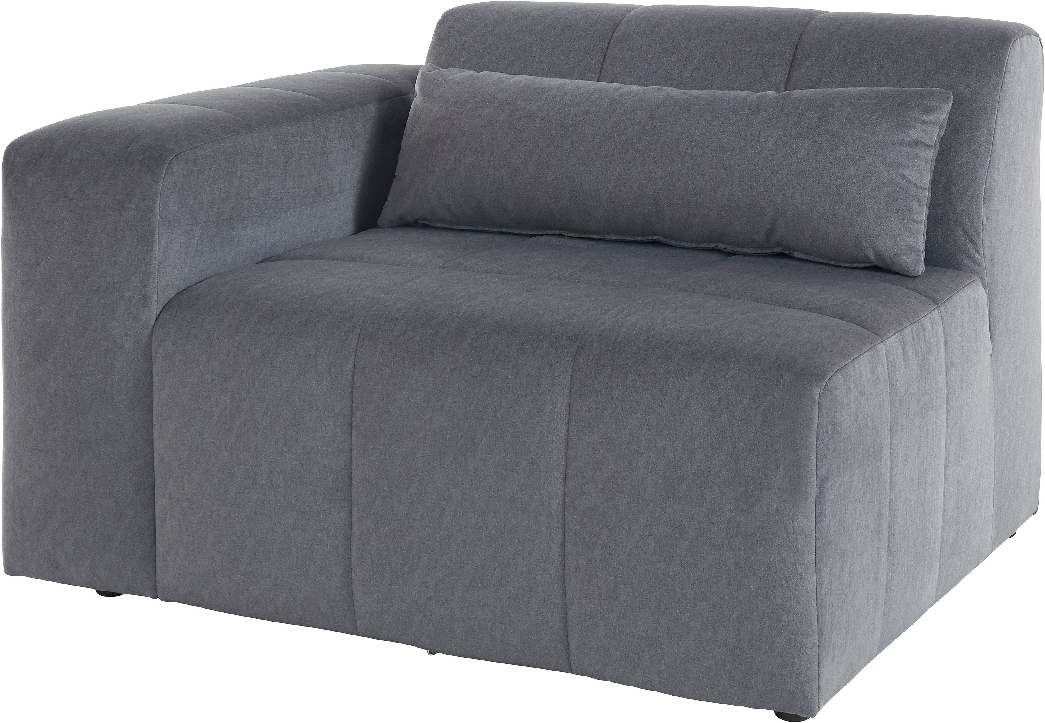 LeGer Home by Lena Gercke Sofaelement Maileen Module fauteuil met armleuning, te verbinden met andere modules van de serie