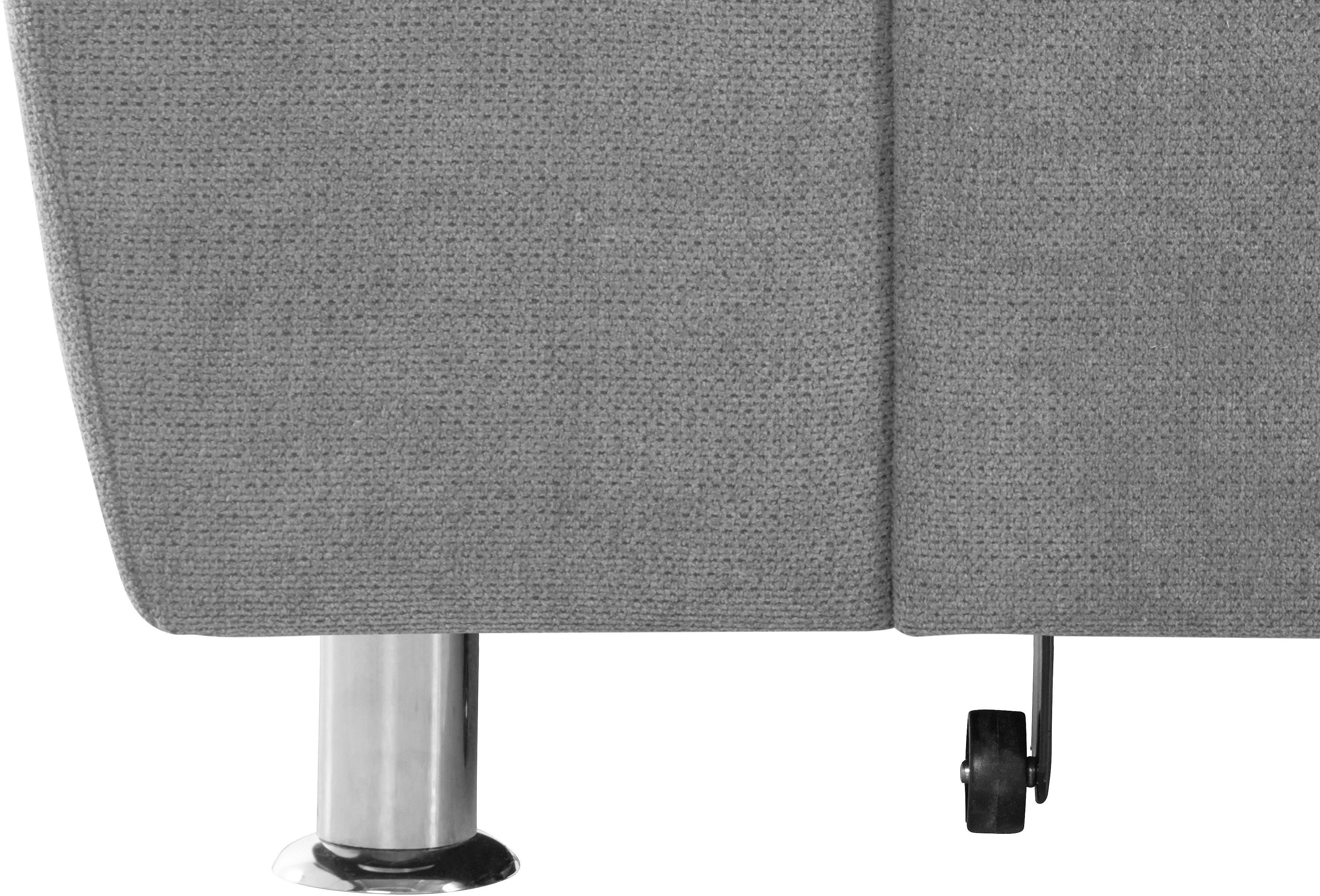DOMO collection Hoekbank Franzi, tijdloos en elegant, moderne zittingstikking, L-Vorm
